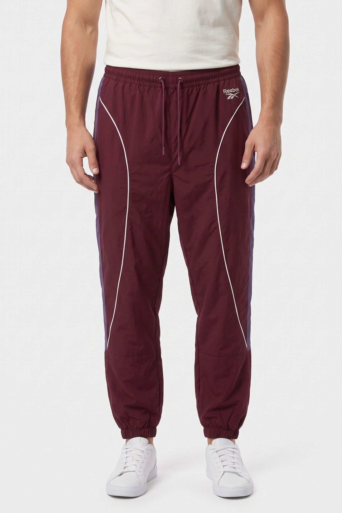 CUT AND SEW TRACK JOGGER BLACK CHERRY 1
