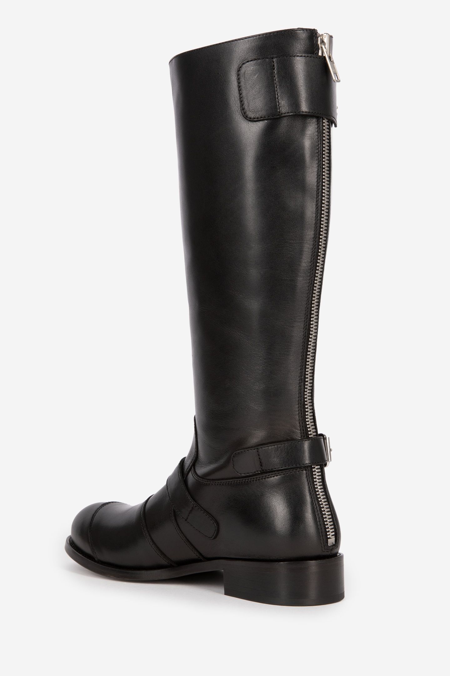 LEATHER BOOTS WITH BUCKLES BLACK 2