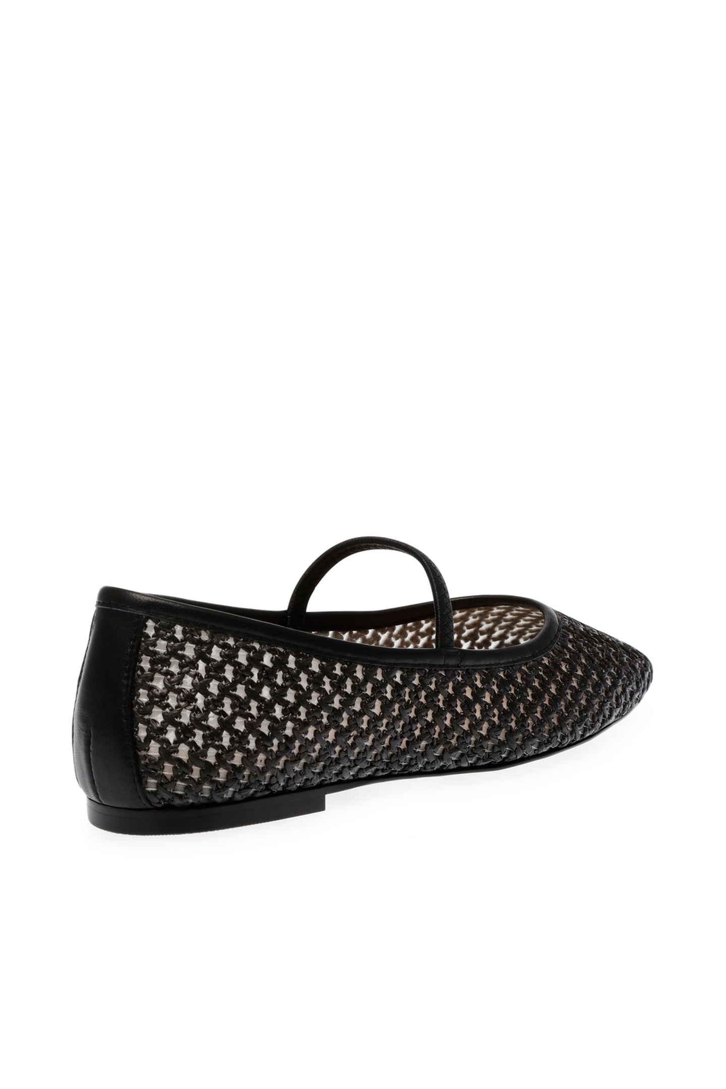 MAJORCA FLAT SHOES BLACK RAFFIA 3
