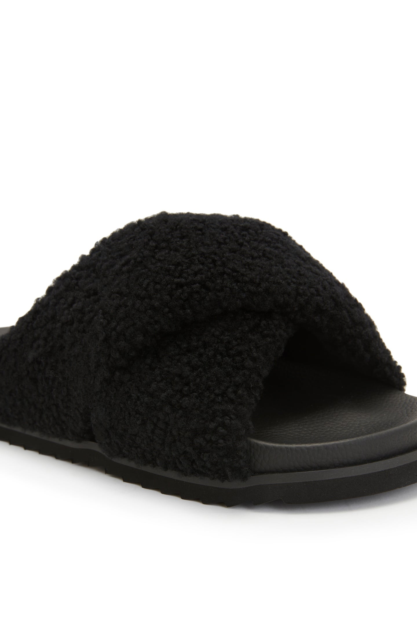 SAKI SHEARLING SANDA BLACK 6