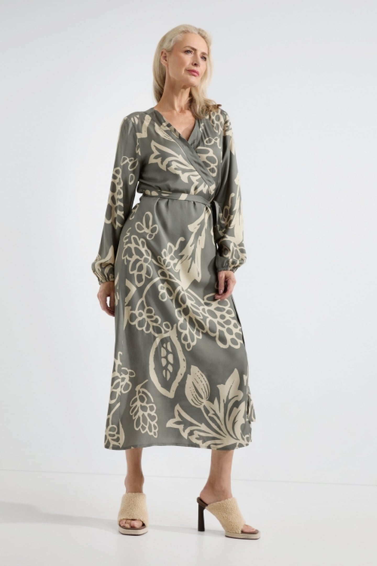 ALISE DRESS PESTO PRINT 1