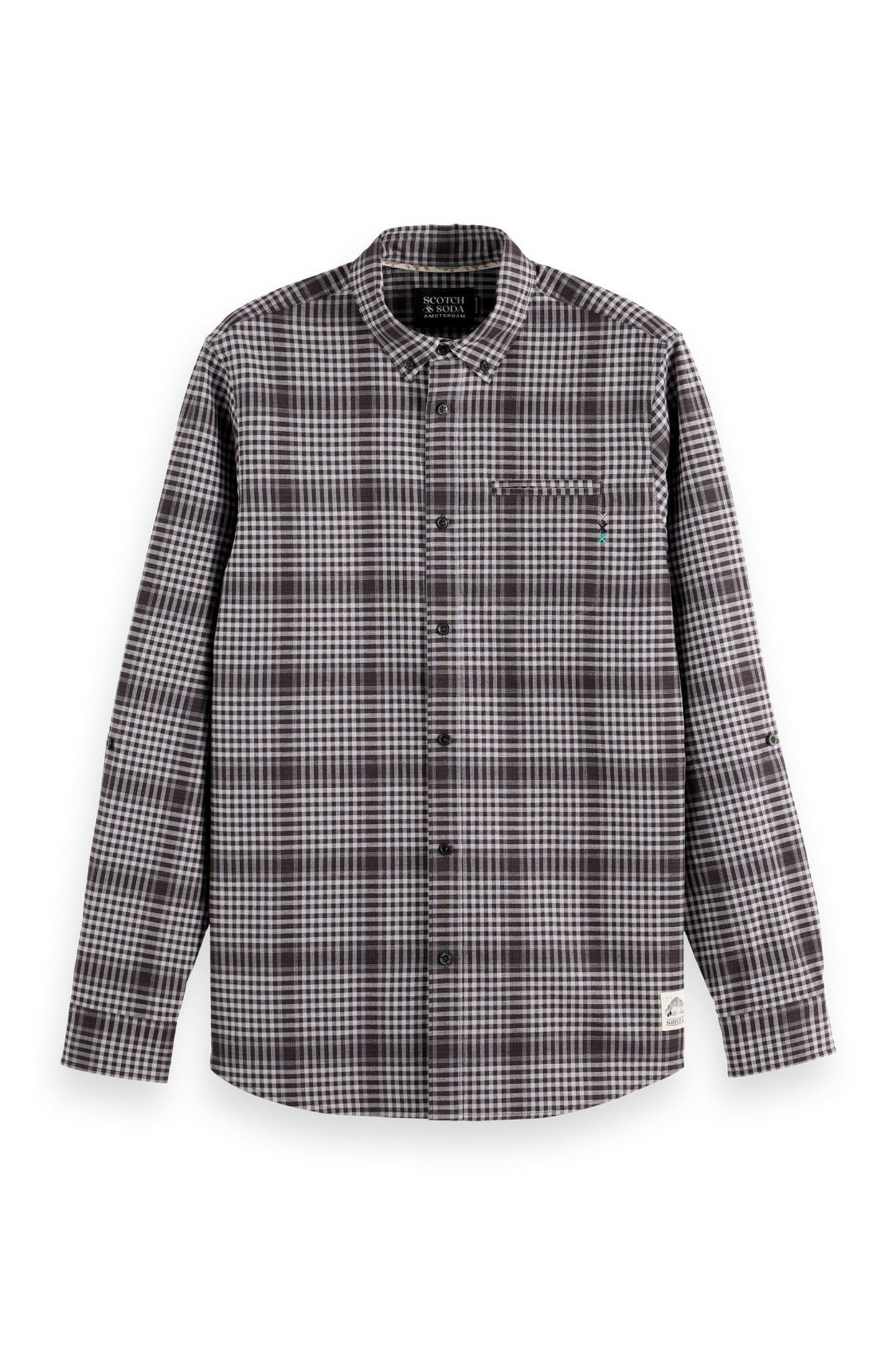 SHADOW-CHECK DOUBLE-FACED SHIRT BLACK SHADOW CHECK 4