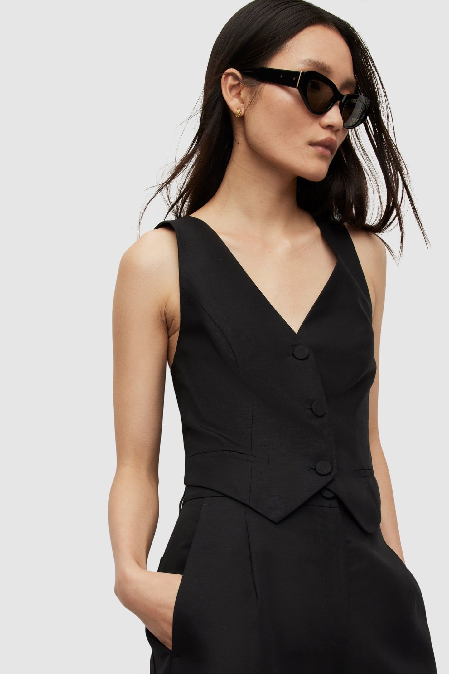 PETRA WAISTCOAT BLACK 2