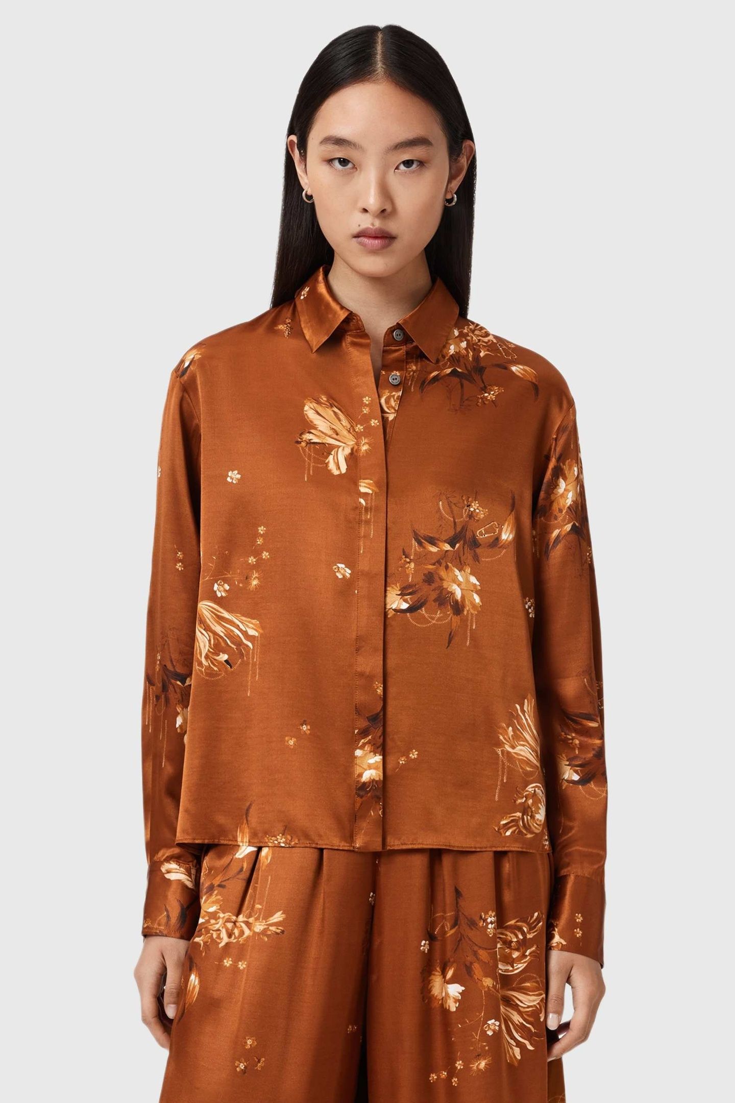 VENNA SHIRT ANIA RUST BROWN 3