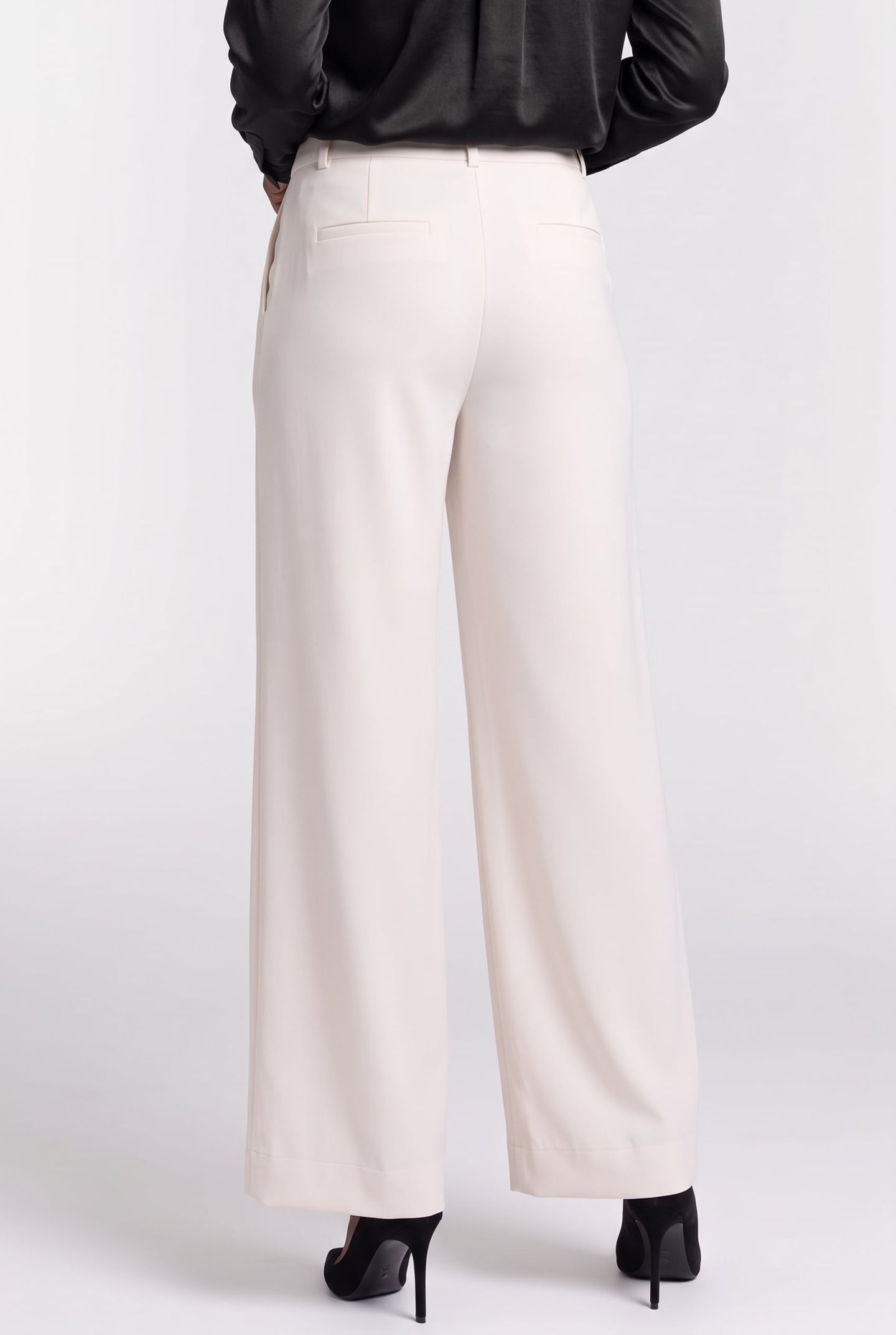 LEXIE BONDED TROUSERS ECRU 2