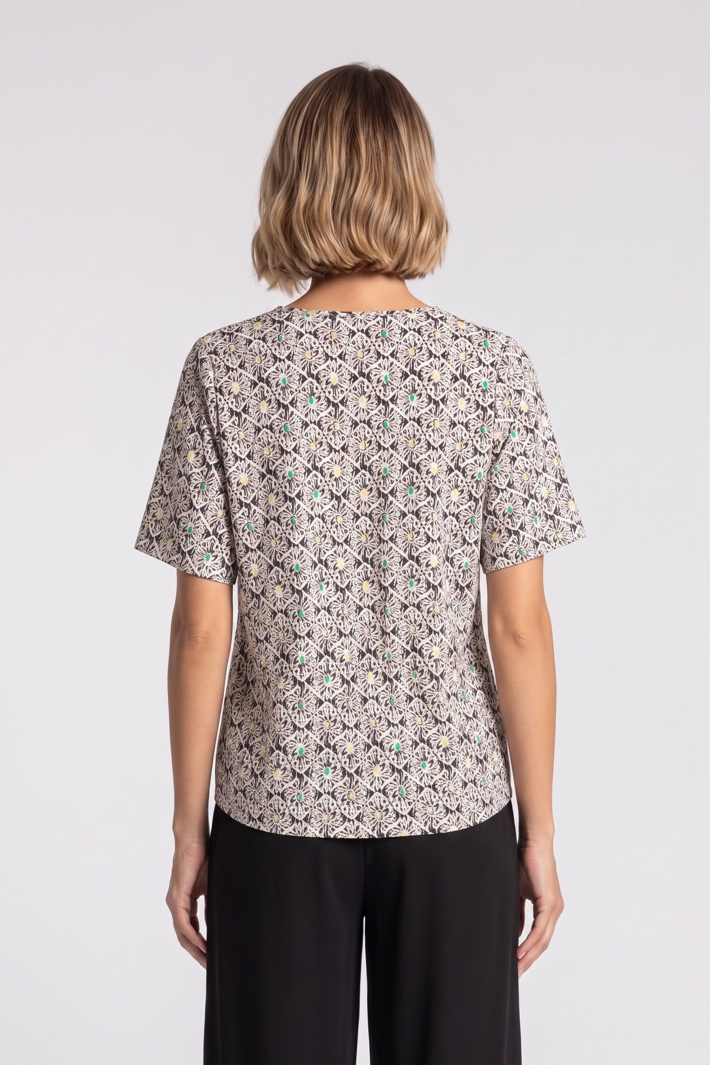 ALL OVER FLOWER PRINTED TOP MULTI COLOR 2