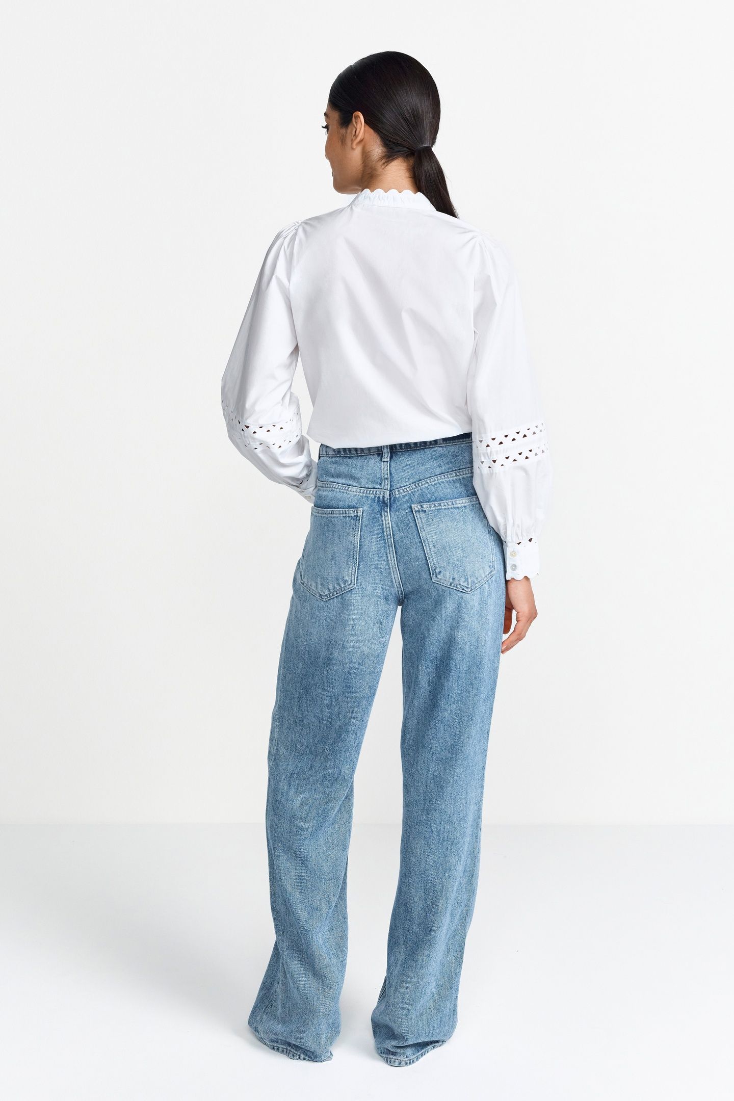 WIDE LEG BLUE LYOCELL DENIM 4
