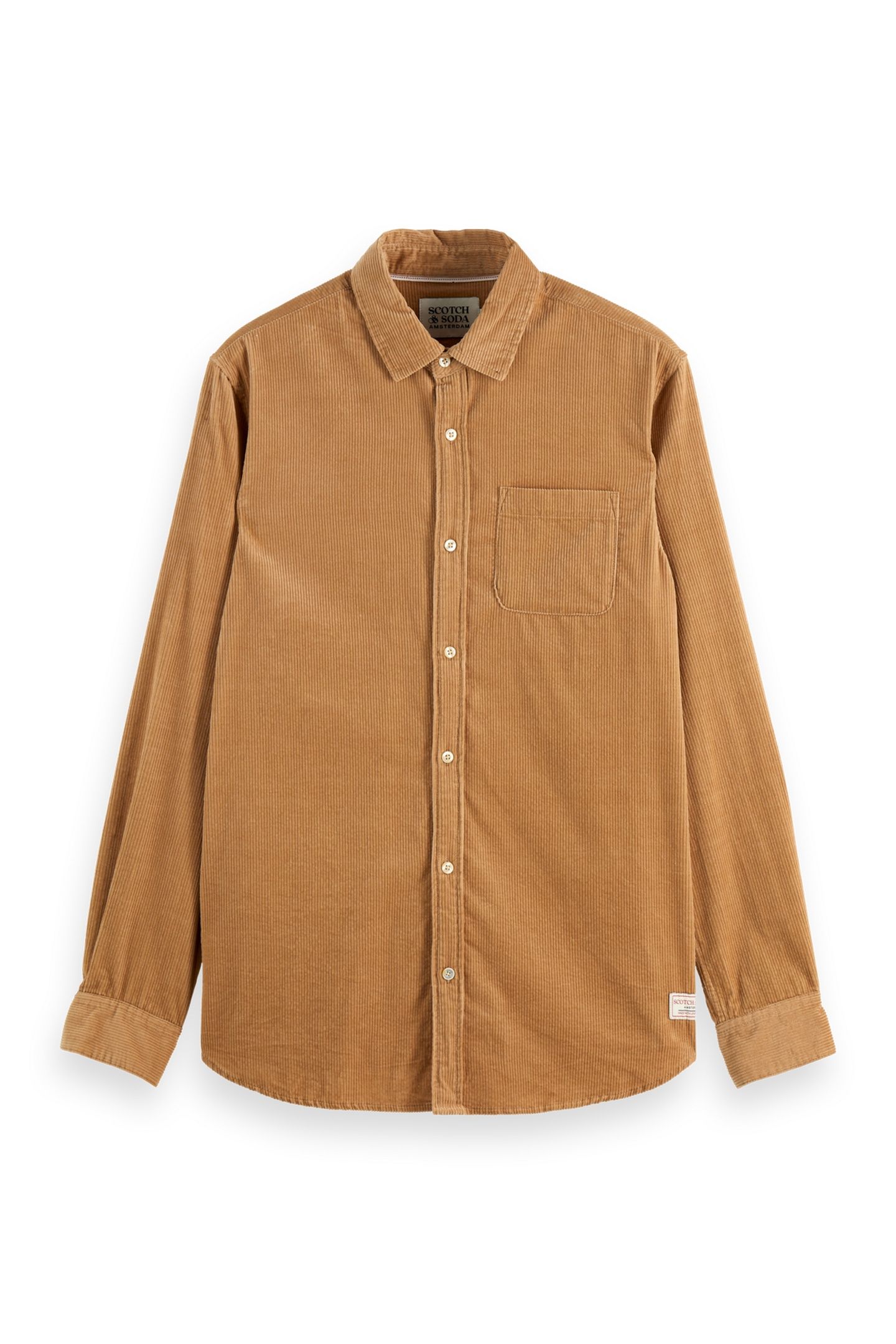 REGULAR-FIT CORDUROY SHIRT TANNIN 4