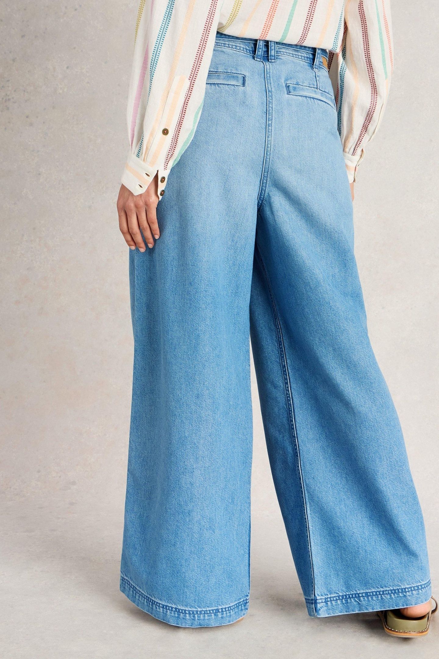 SASHA WIDE LEG JEAN LIGHT DENIM 2