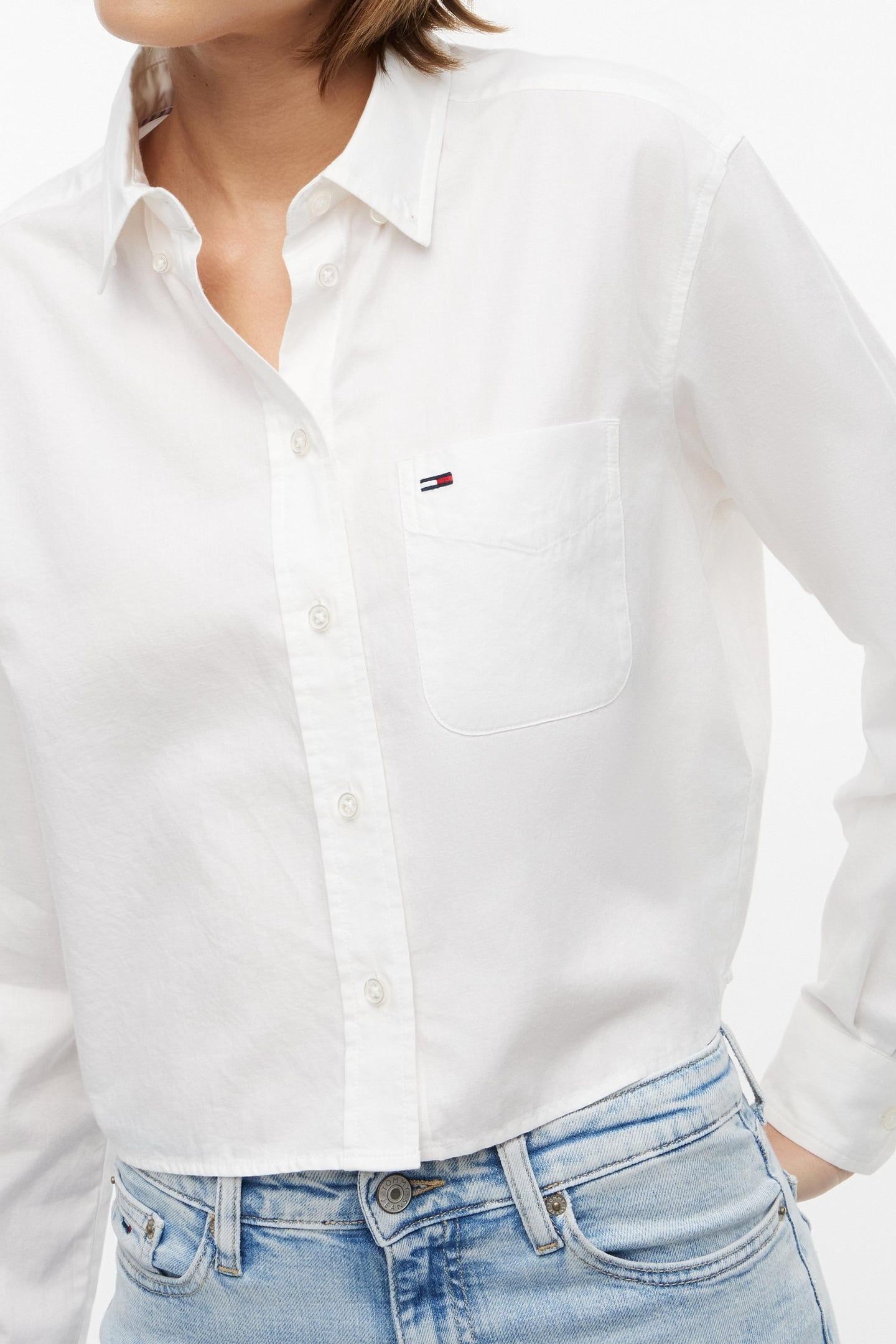 RELAXED CROP SHIRT ECRU 5