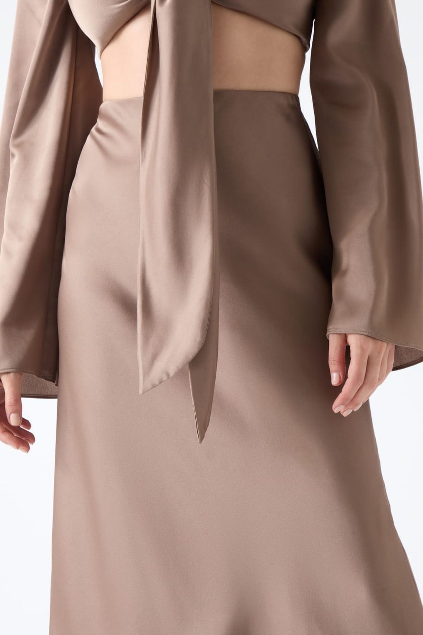 MONICA LONG SKIRT BUFF TAUPE 8