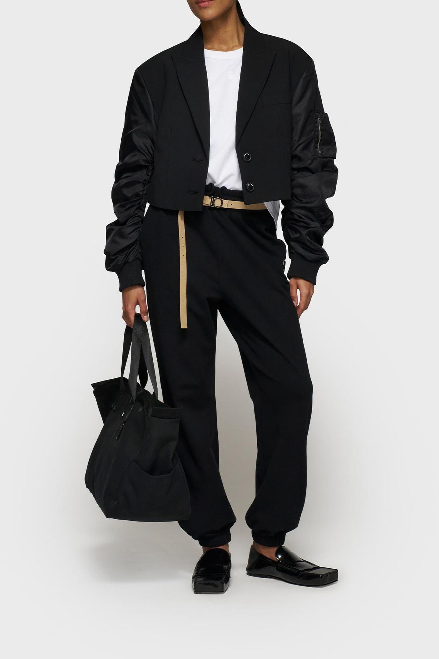 BOMBER BLAZER BLACK 1