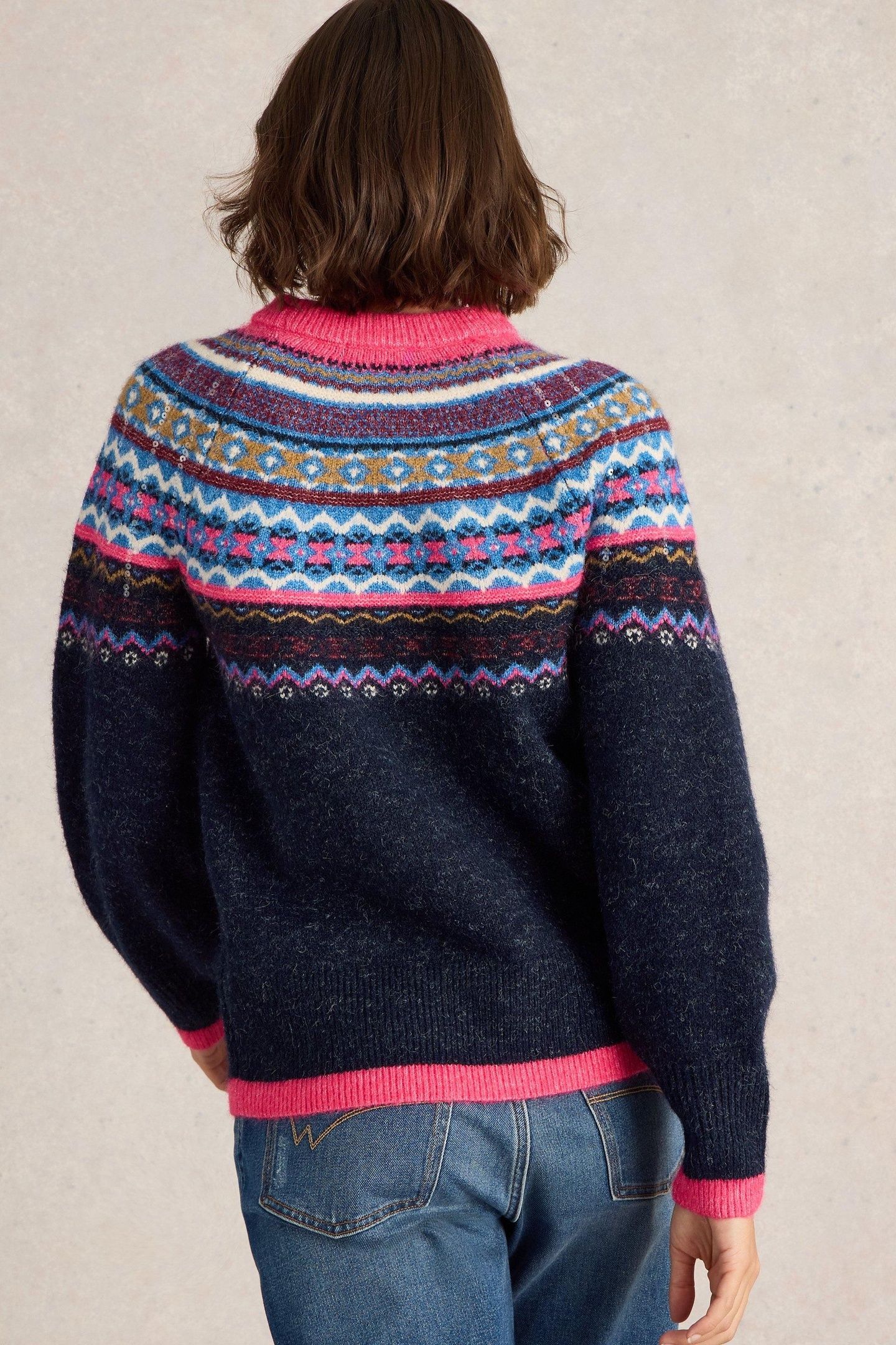 FROSTED FAIRISLE JUMPER NAVY MULTI 3