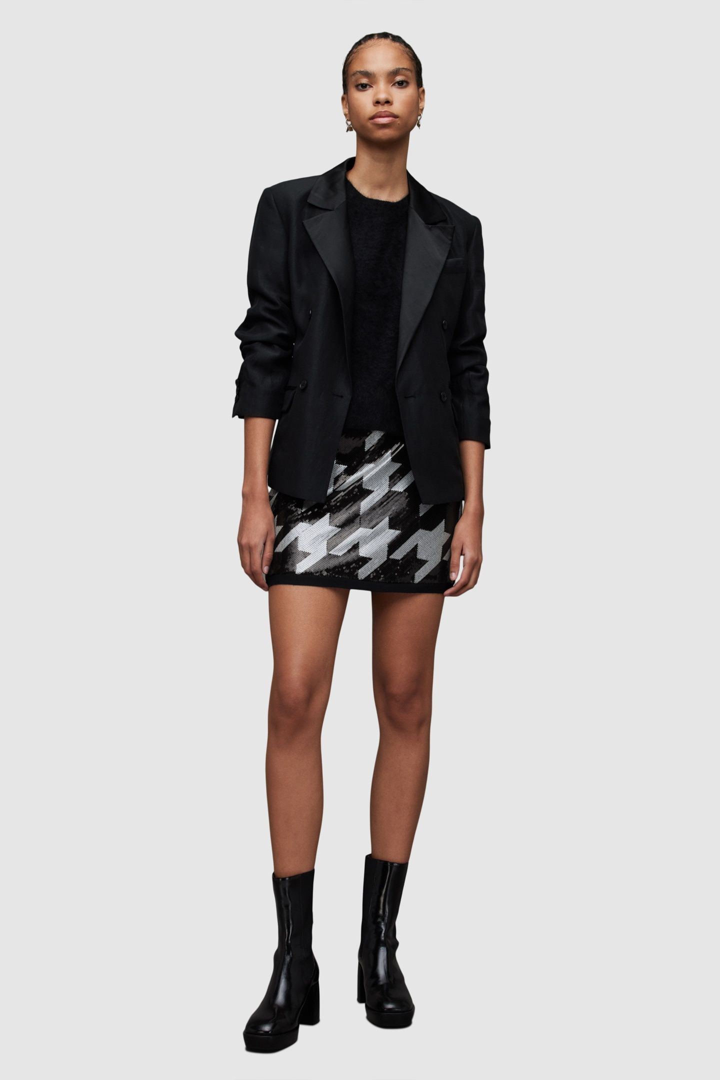 JUELA TONI SKIRT BLACK/WHITE 1