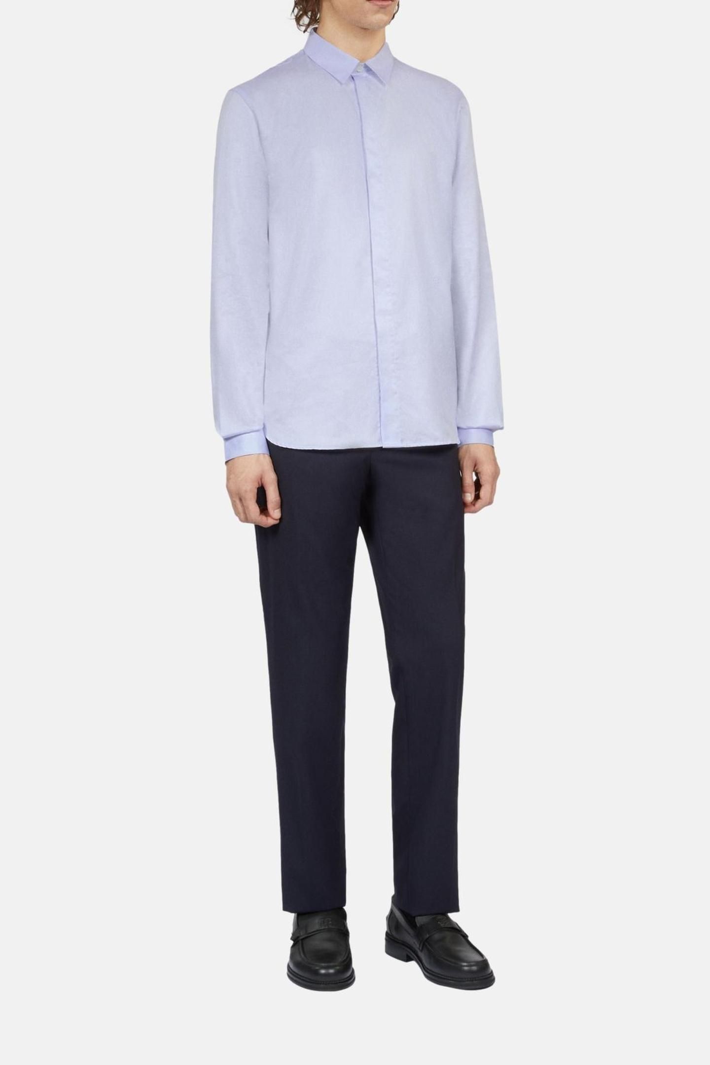 LONG-SLEEVED SHIRT WITH CLASSIC COLLAR LIGHT BLUE 3