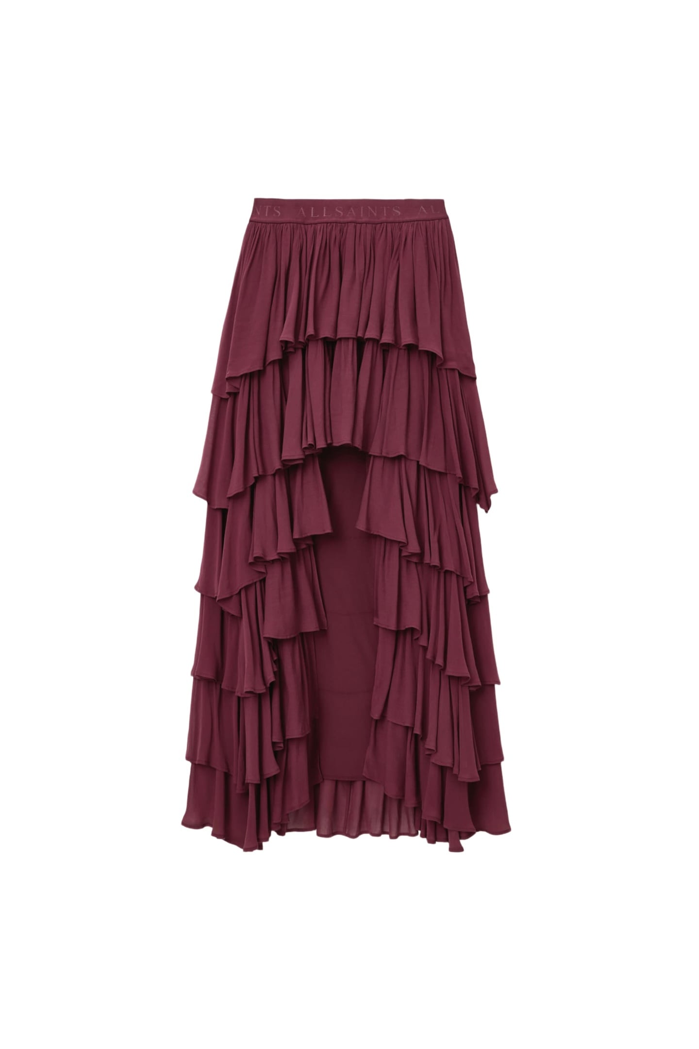 CAVARLY MAXI SKIRT TAWNY PORT RED 6