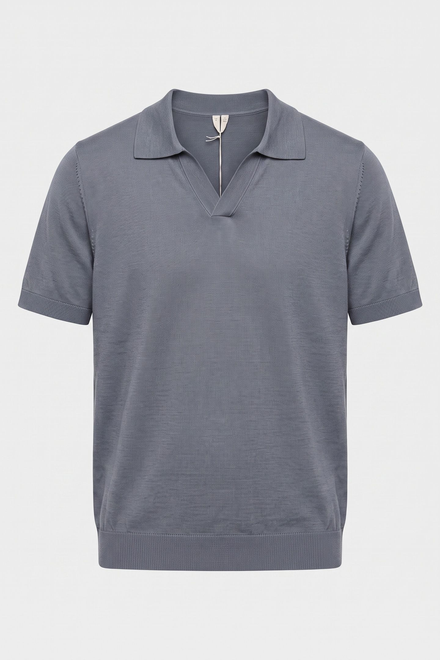 TERMEZ COTTON LINEN POLO BLUE 3