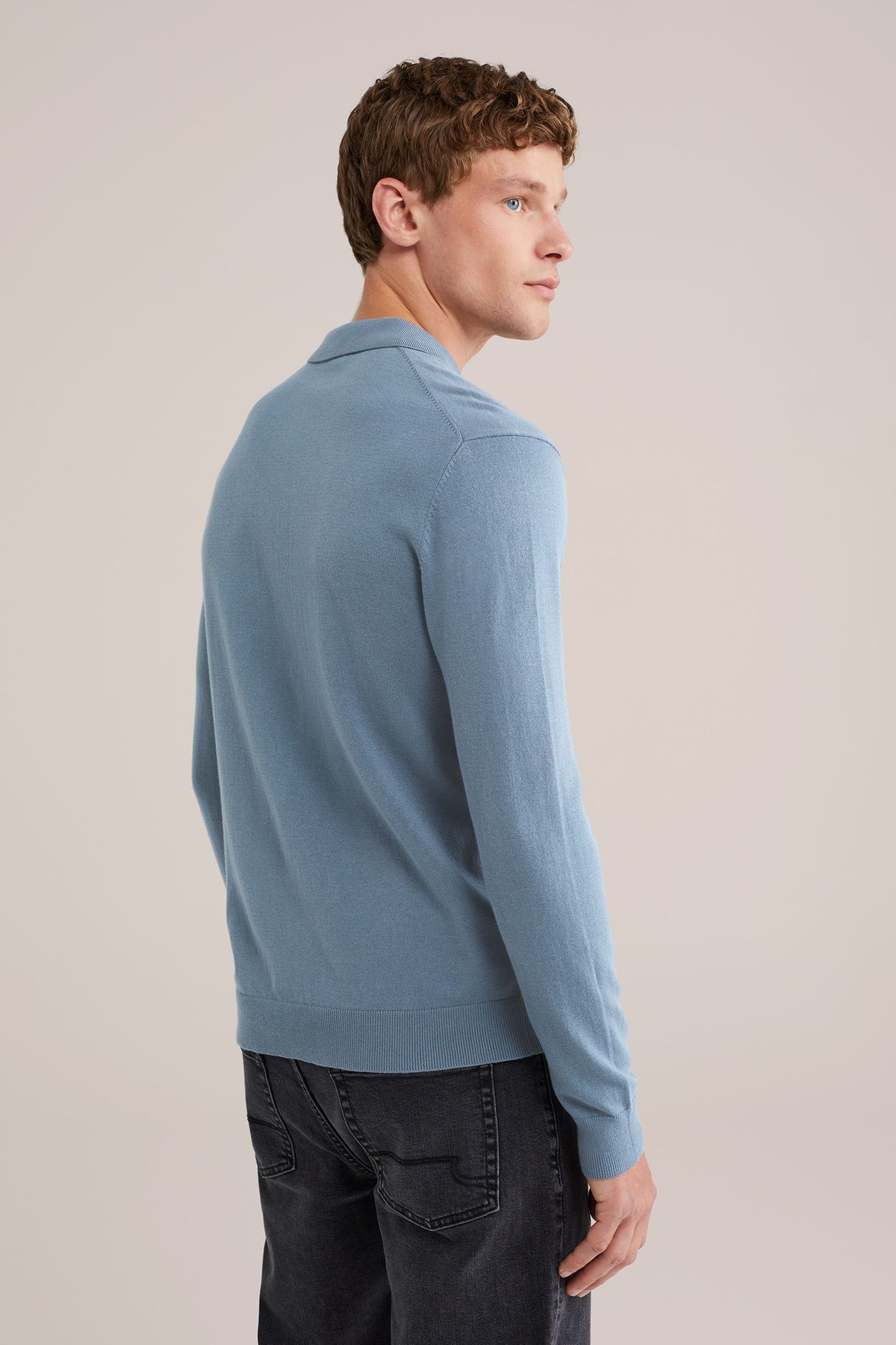 HALFWAY ZIPPER GREYISH BLUE 3