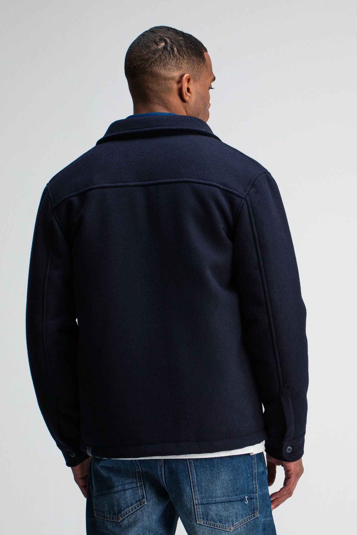 NORBU PADDED WOOL JACKET ALASKA BLUE 2