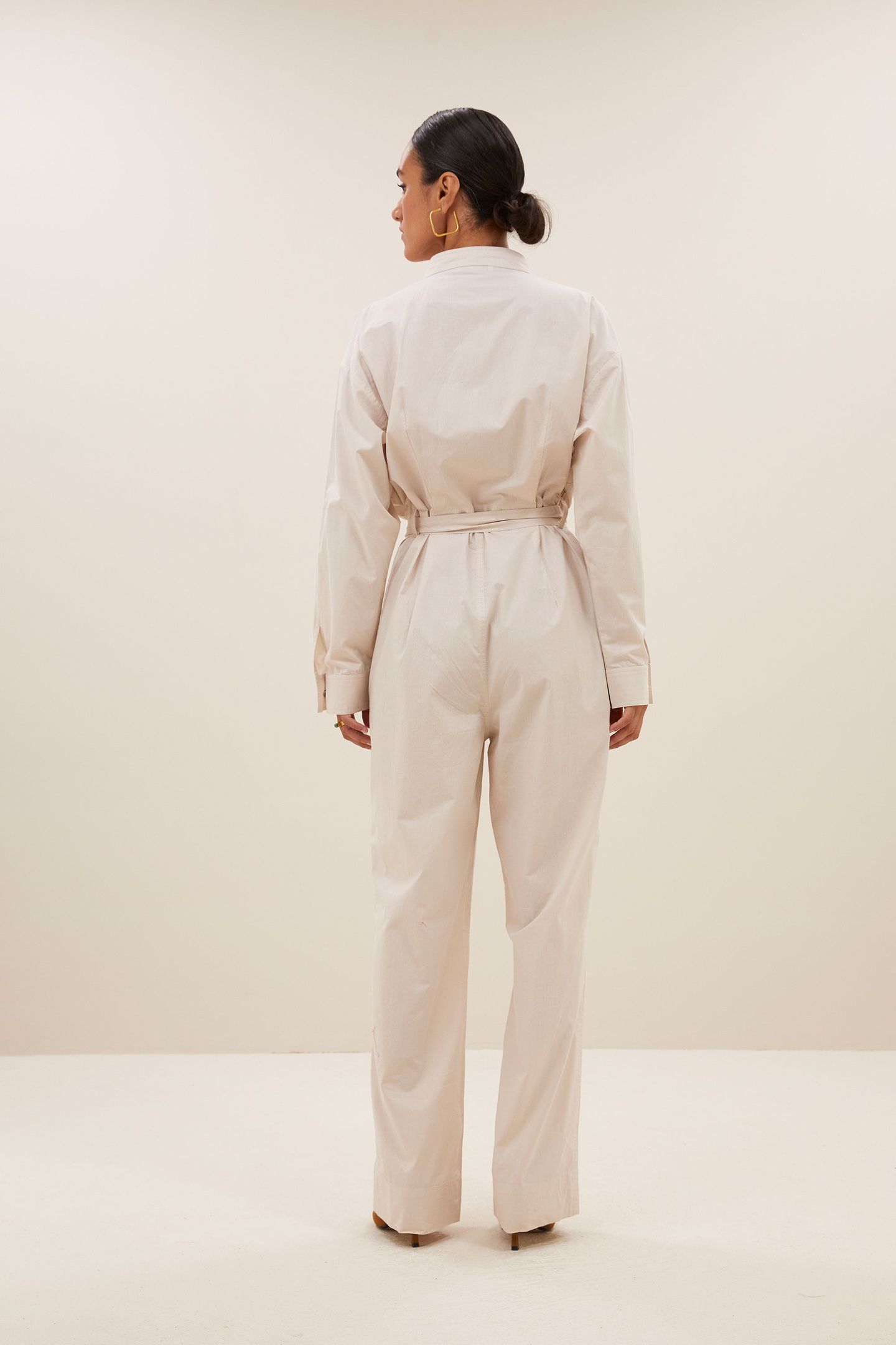 ESRA POPLIN SUIT ALMOND 3