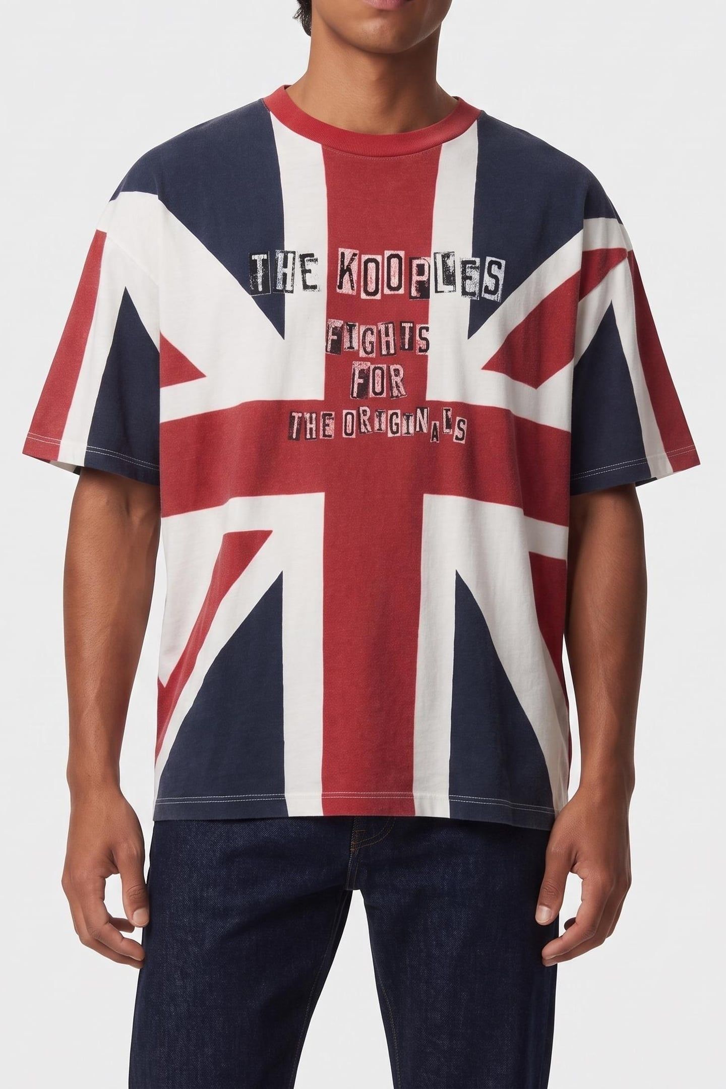 SHORT-SLEEVED T-SHIRT WITH PRINT AND ALL-OVER RED 1