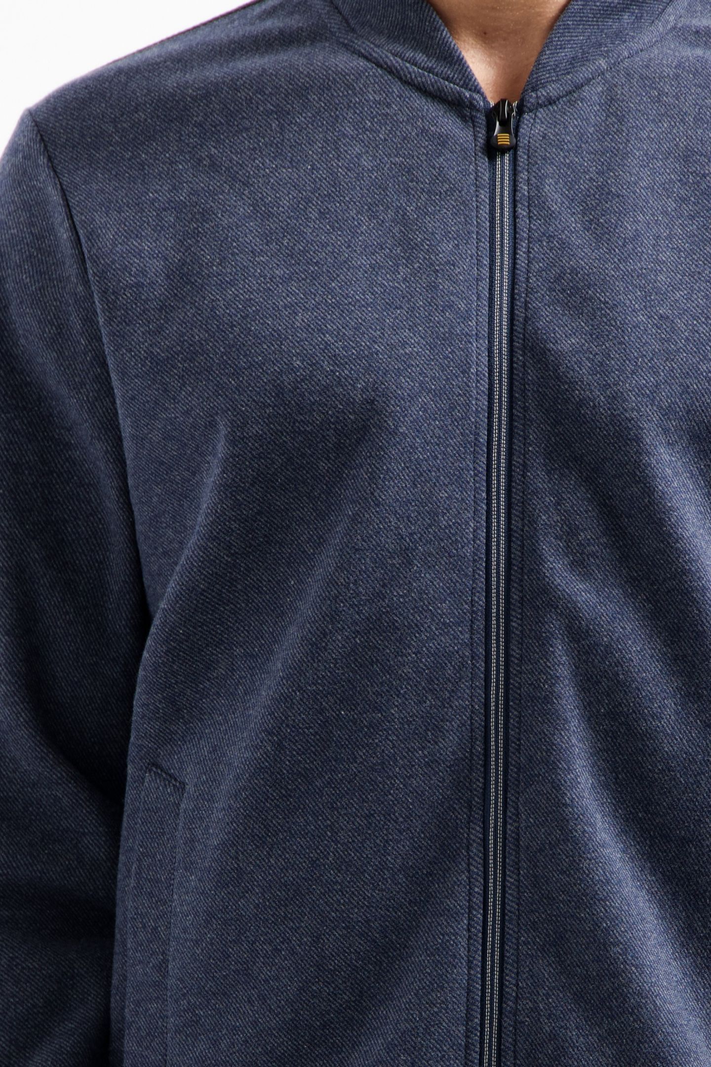 SWEATER FULL ZIP COLLEGE COLLAR TWILL RELIEF NIGHT 7
