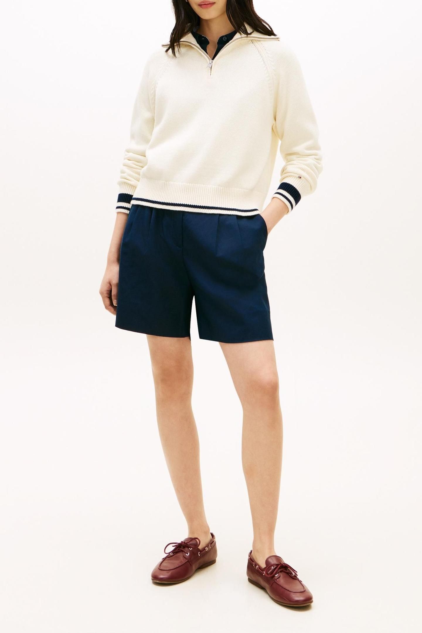 VARSITY RELAXED 1/2 ZIP CALICO 1