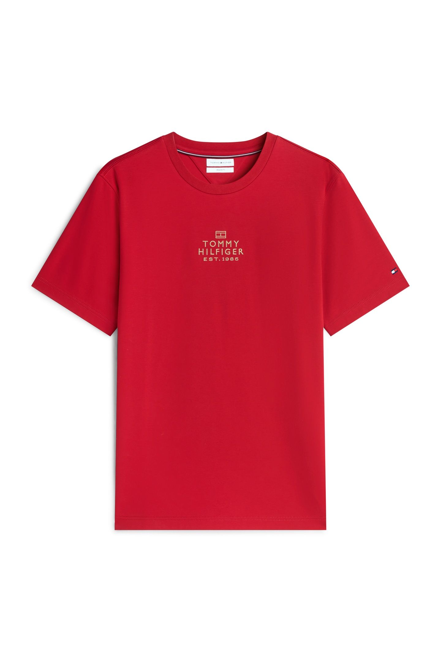 BRAND LOVE GOLD INTERLOCK T-SHIRT MEDIUM RED 4