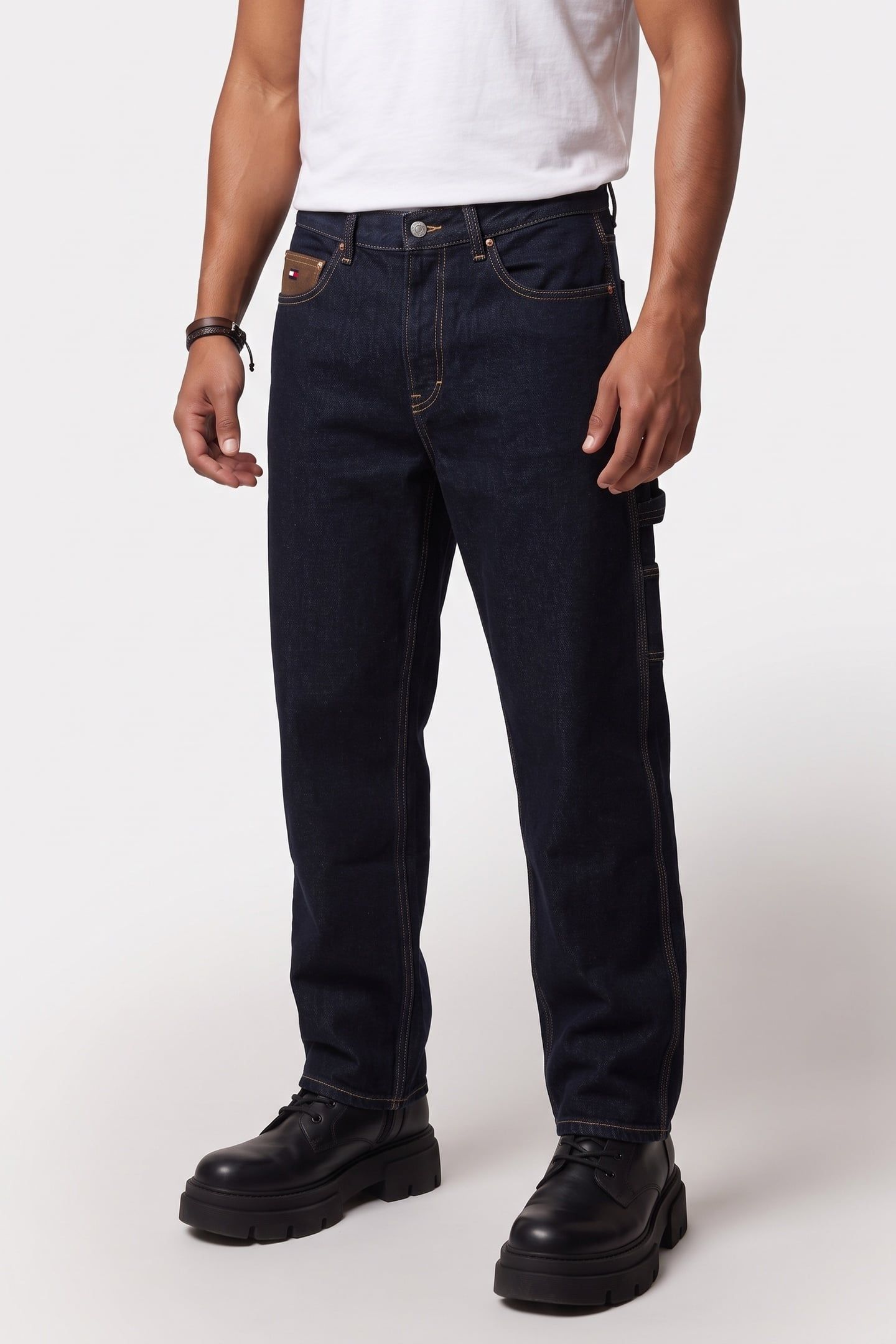 JAIMIE RELAXED STRAIGHT CARPENTER DENIM DARK 1