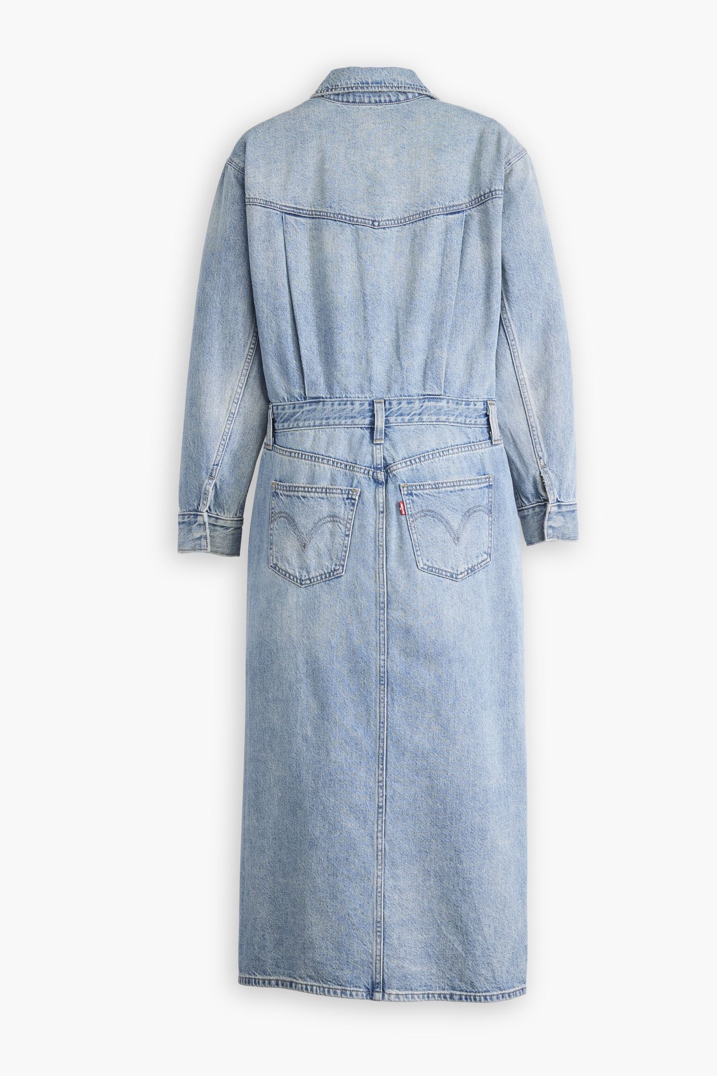 DENIM MIDI SHIRT DRESS 4