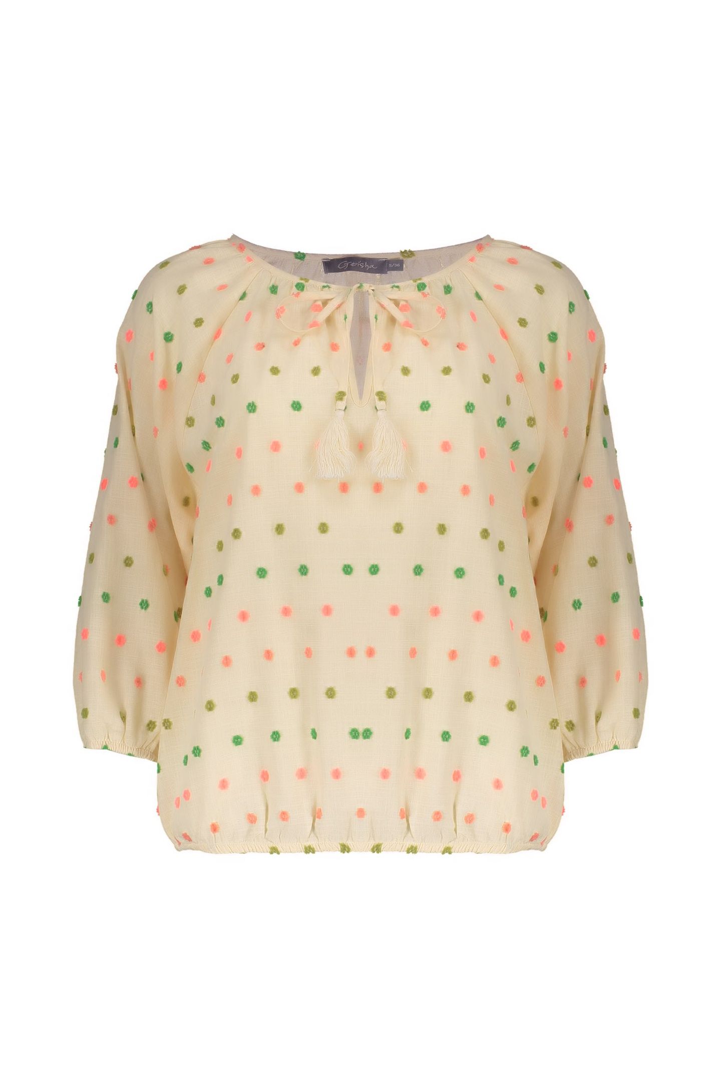 TOP ECRU/GREEN/BLUSH 1