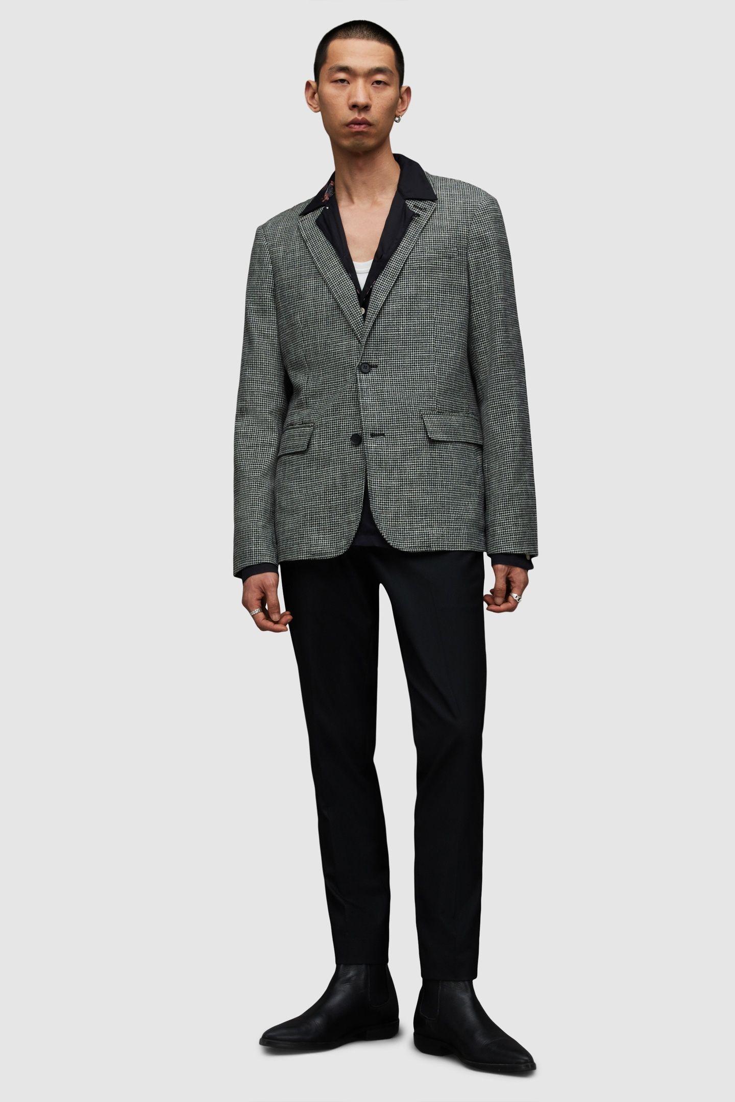 KINGLY BLAZER BLACK/WHITE 1
