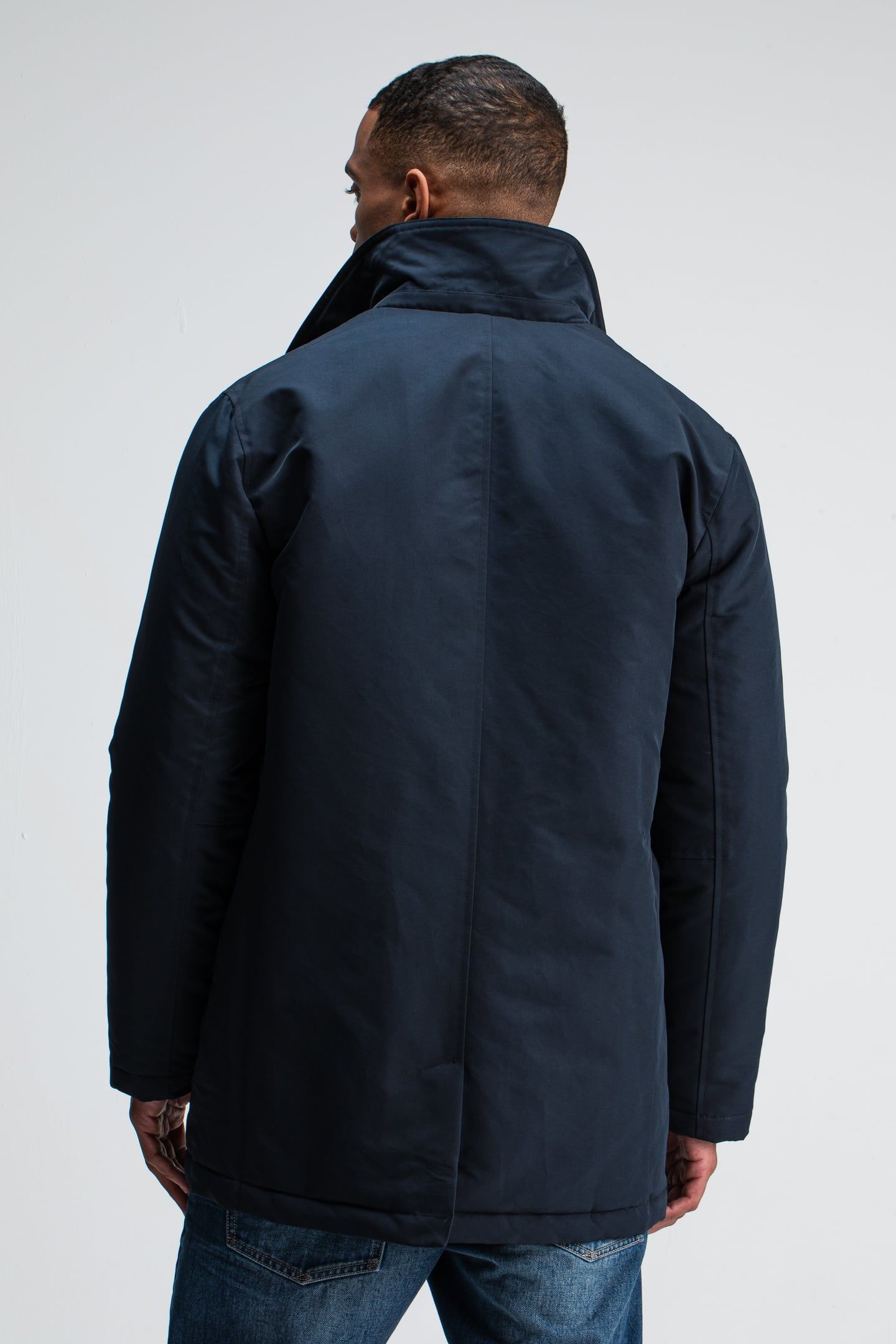 TATE PADDED TRENCH ALASKA BLUE 2