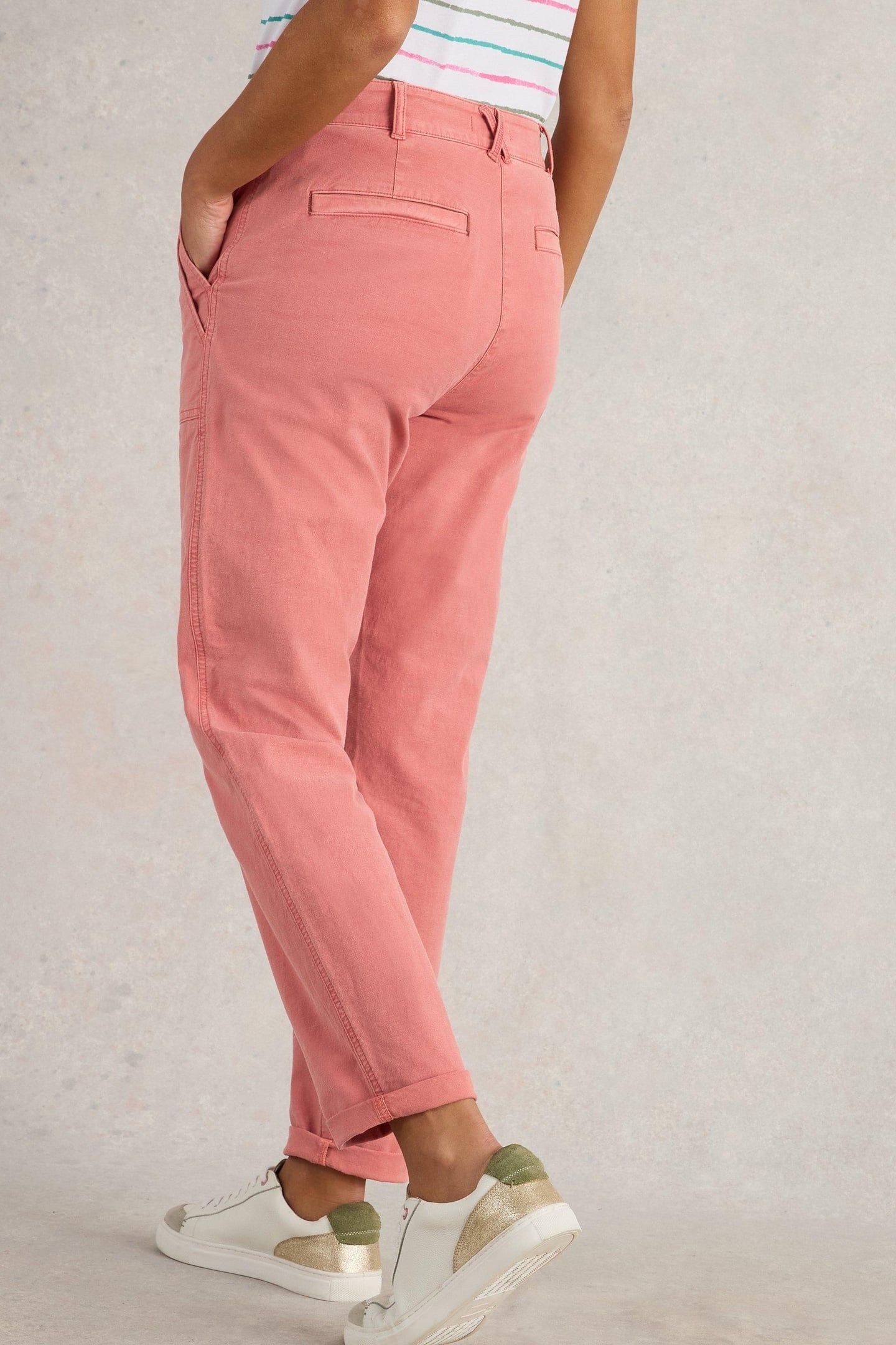 TWISTER CHINO TROUSER MID RED 2