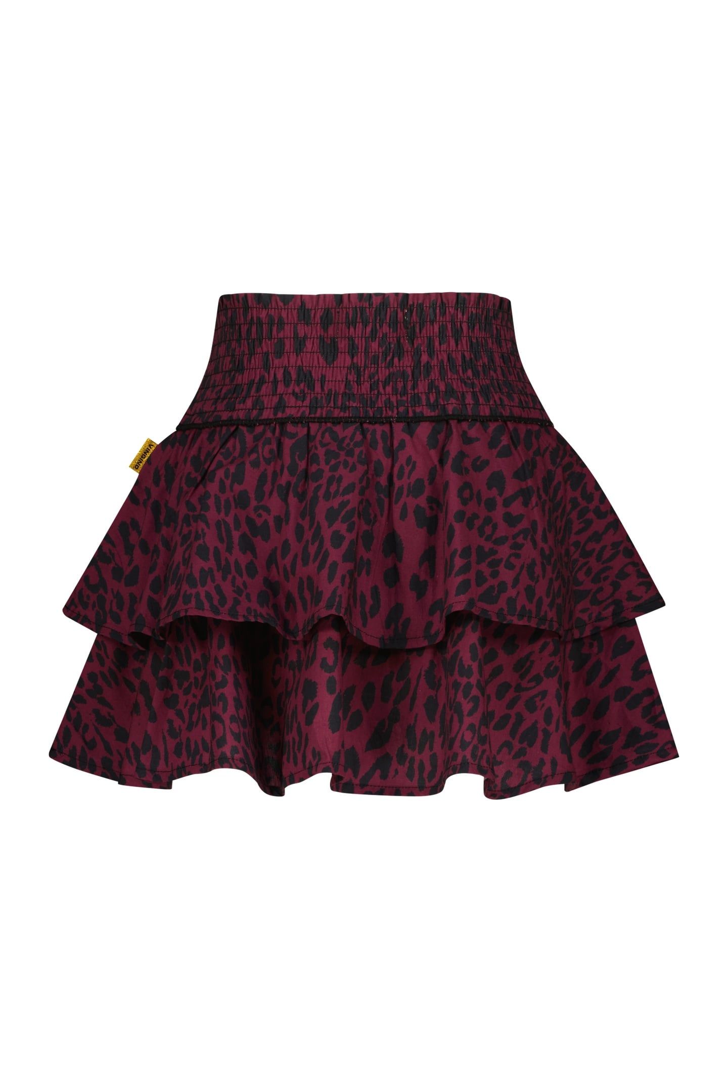 GIRLS QARLIEN MINI SKIRT BURGUNDY RED 1
