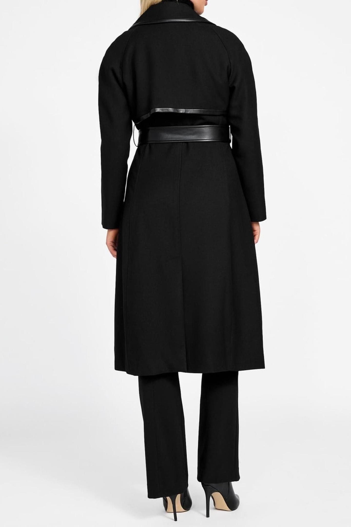 NATALIE LONG TRENCH JET BLACK MULTI 4