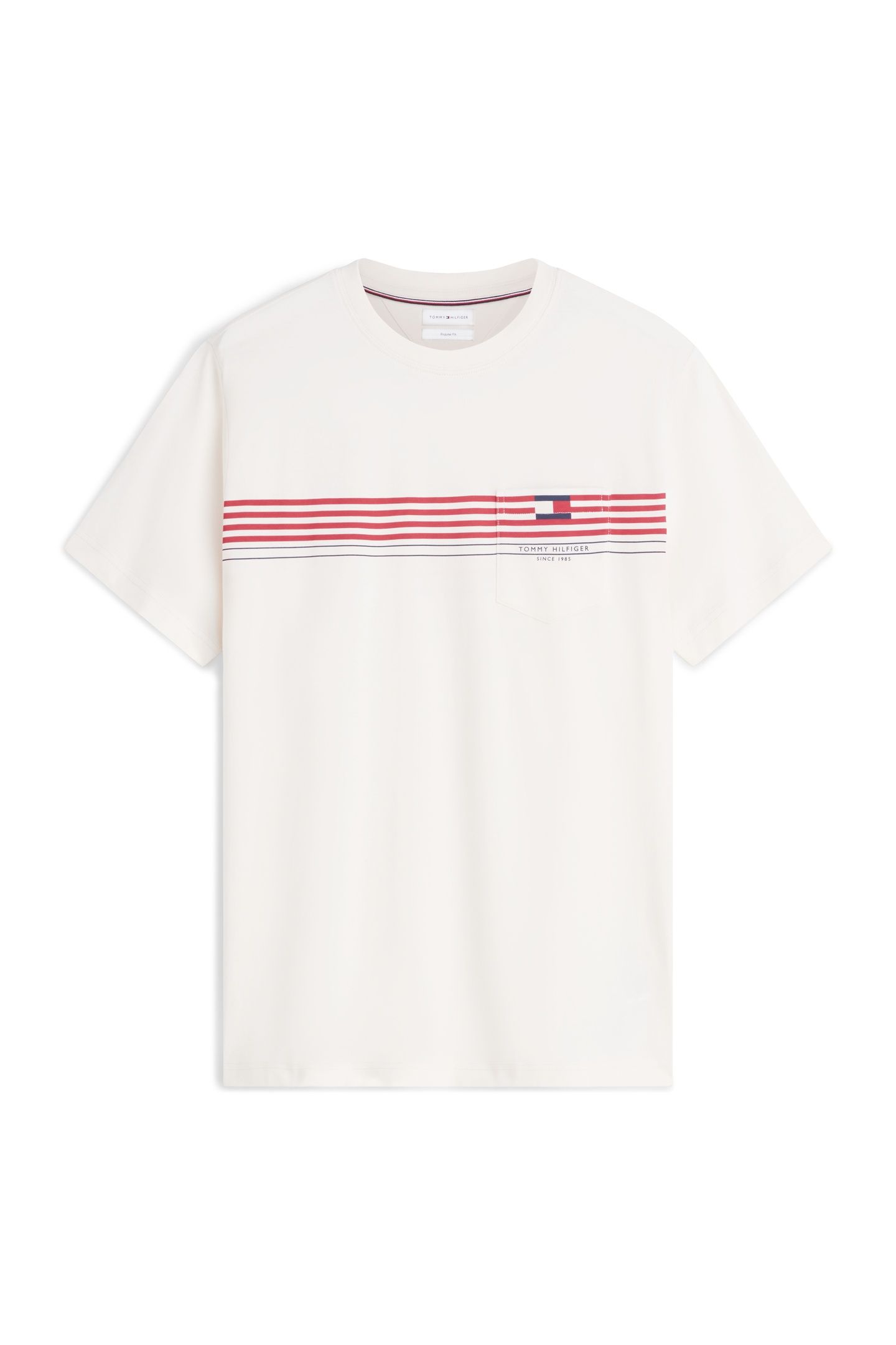 RWB PLACED STRIPE REGULAR FIT IVORY PETAL 4