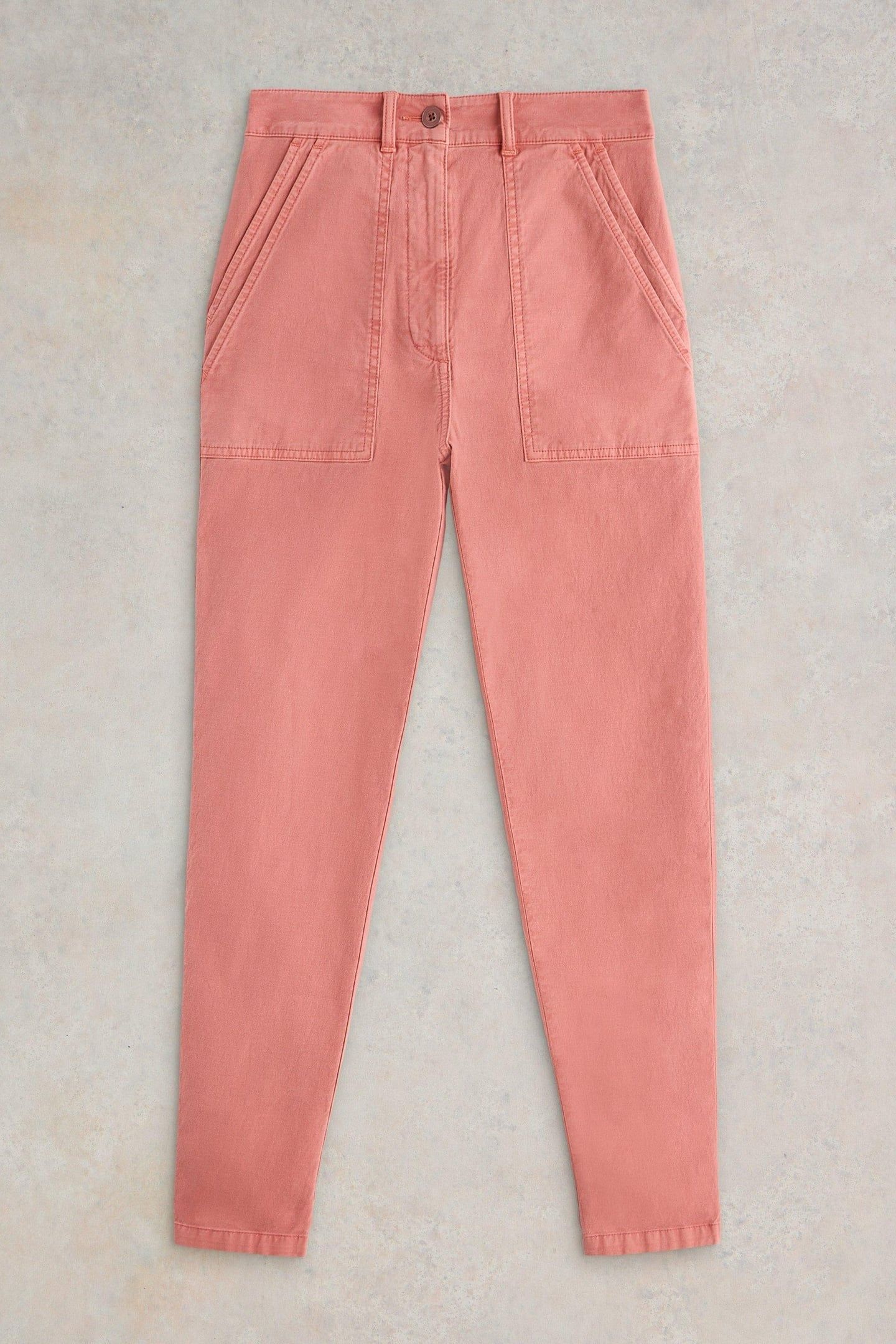 TWISTER CHINO TROUSER MID RED 3