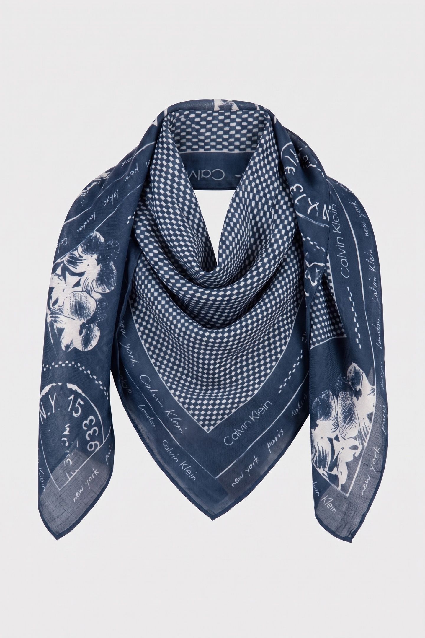 GRAPHIC PRINT BANDANA DARK DENIM 3