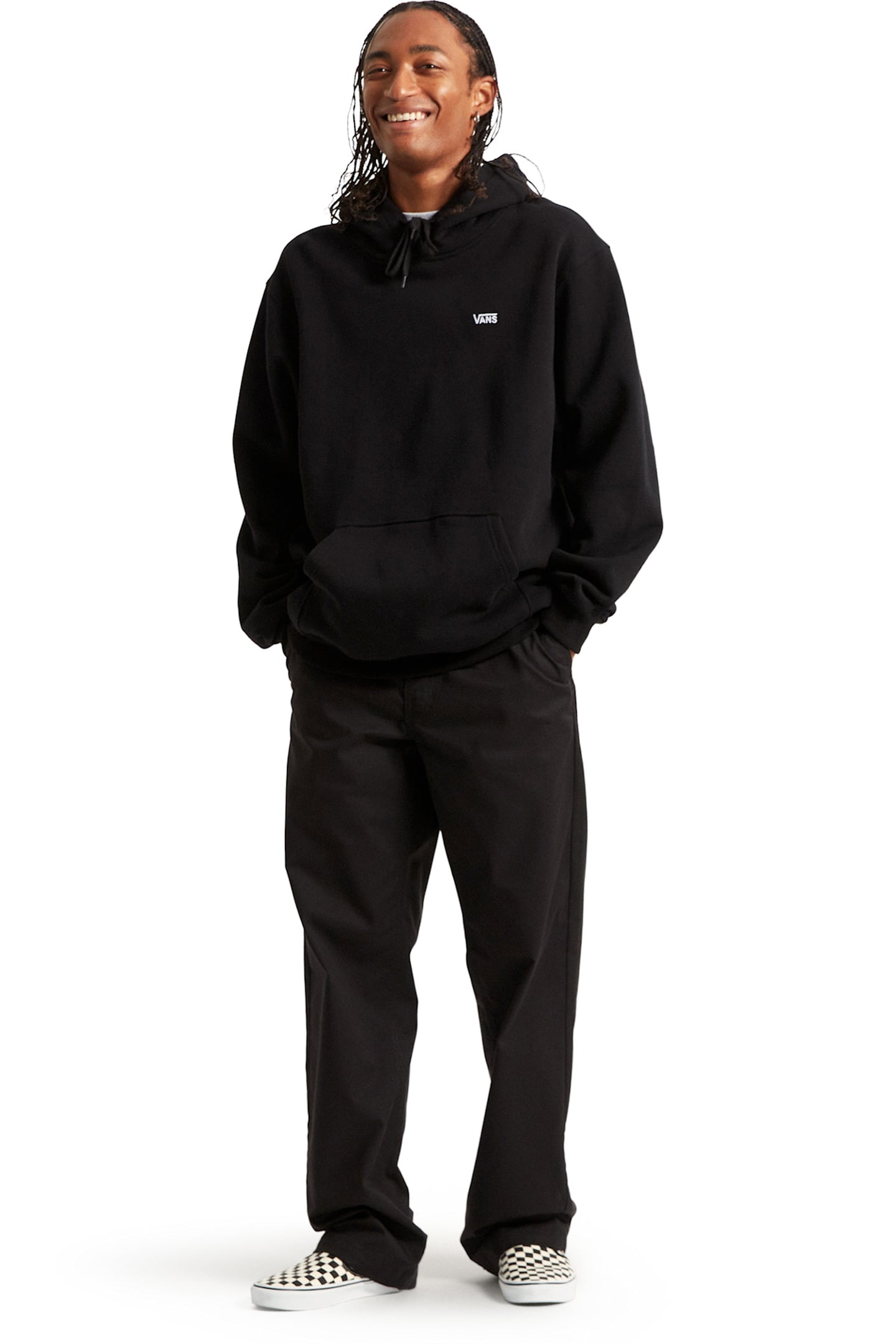 LEFT CHEST II LOOSE PULLOVER BLACK 1