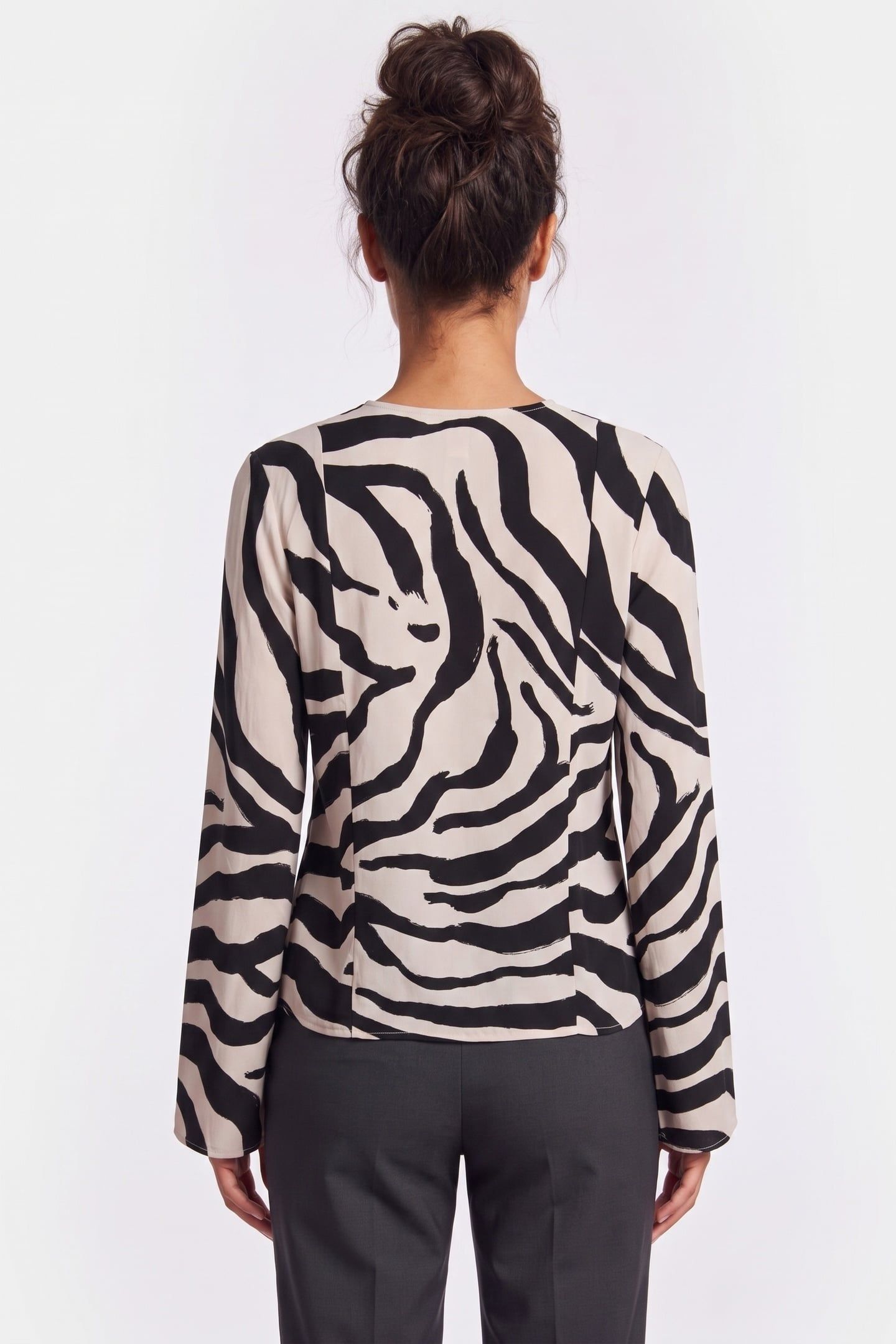 HELI AOP BLOUSE BLACK 2