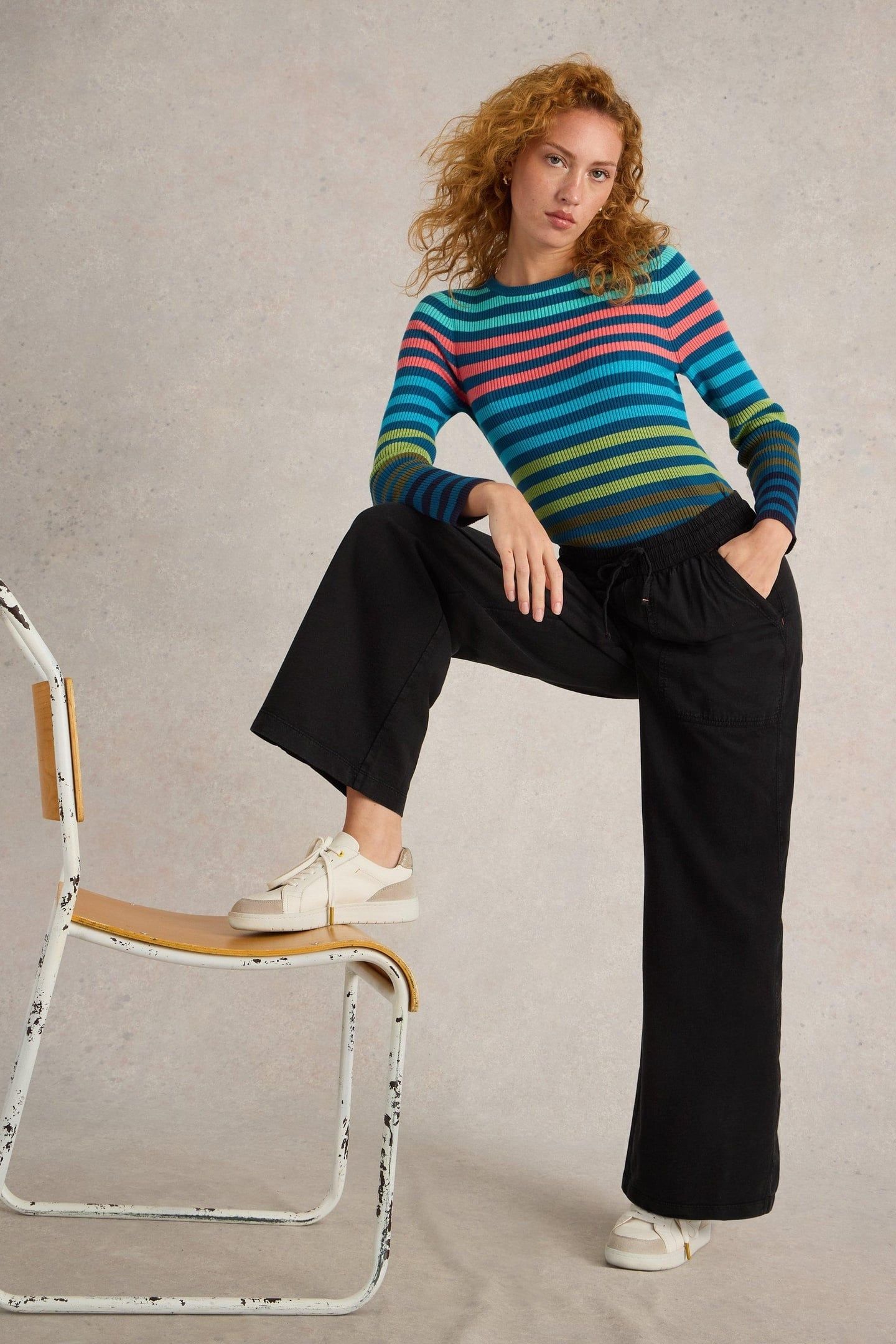 AVA WIDE LEG JERSEY JOGGER PURE BLACK 7