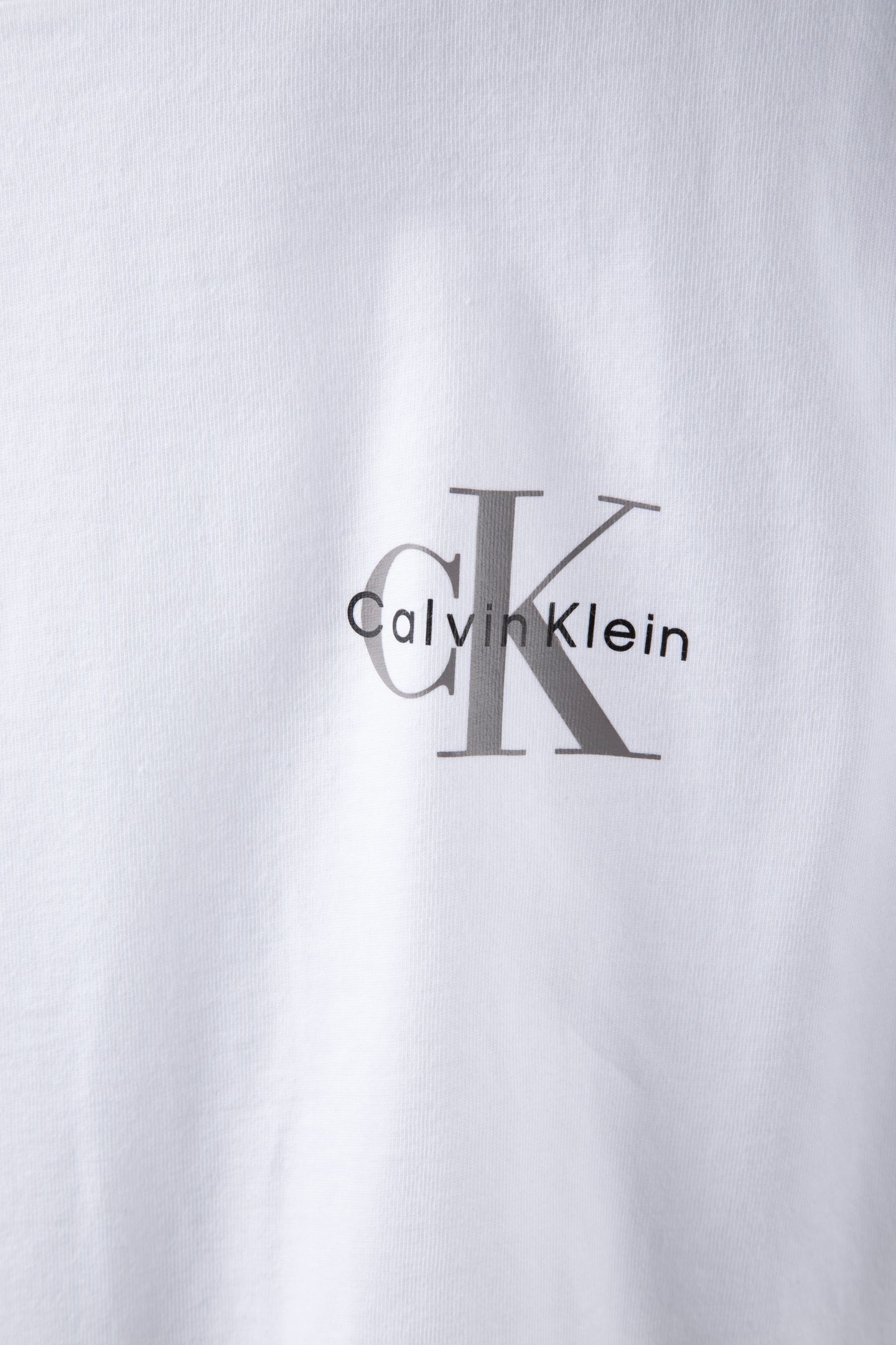 SS 30S CLASSIC MICRO MONOGRAM TEE BRIGHT WHITE/DARK SLATE 6
