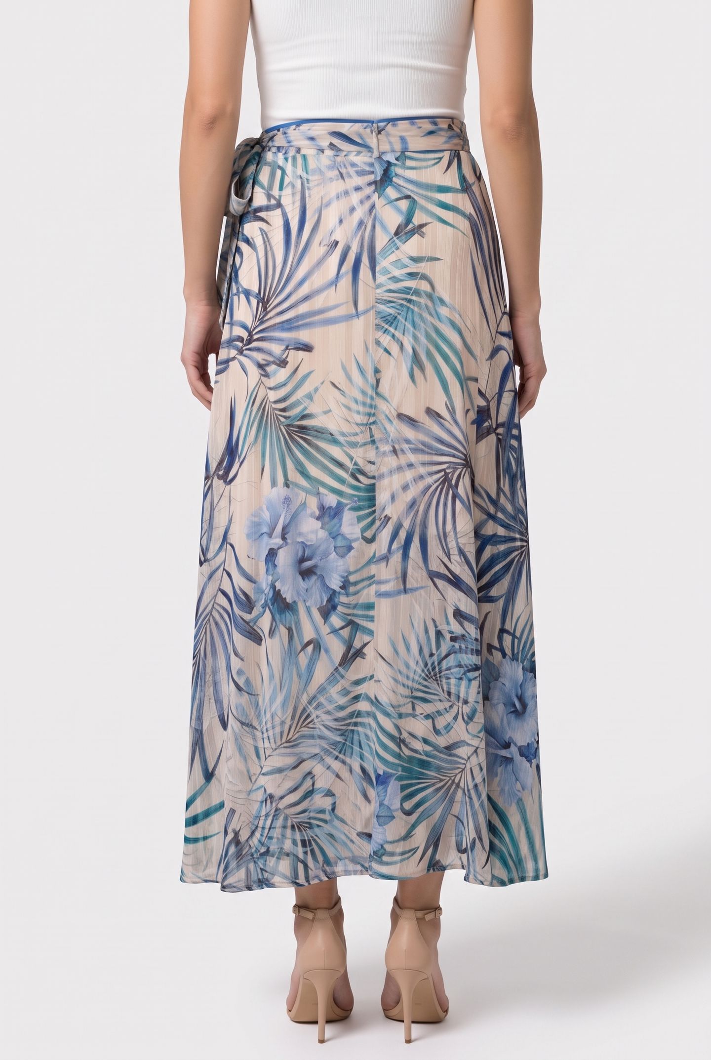 GUESS ECO NEW ROMANA SKIRT FIJI PALM PRINT 1