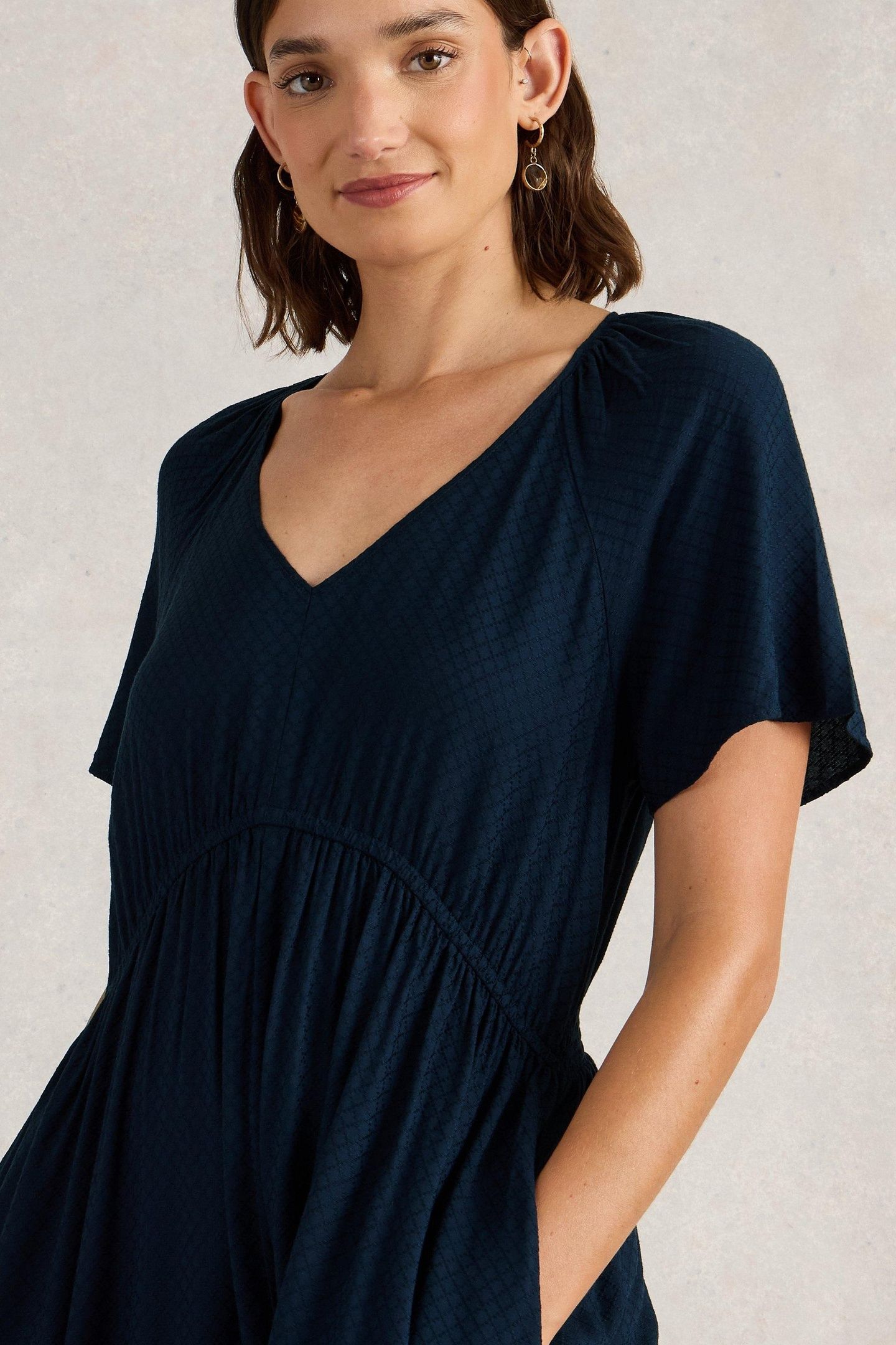 IMOGEN MIDI DRESS DARK NAVY 5