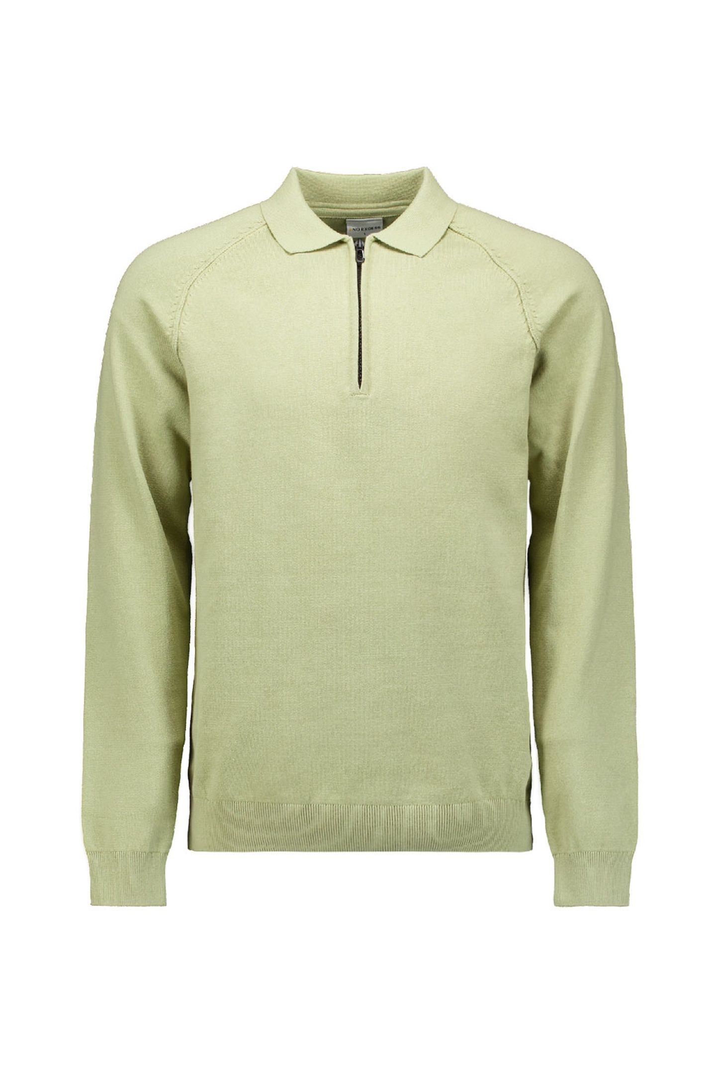PULLOVER POLO HALF ZIP SOLID LIGHT MOSS 4
