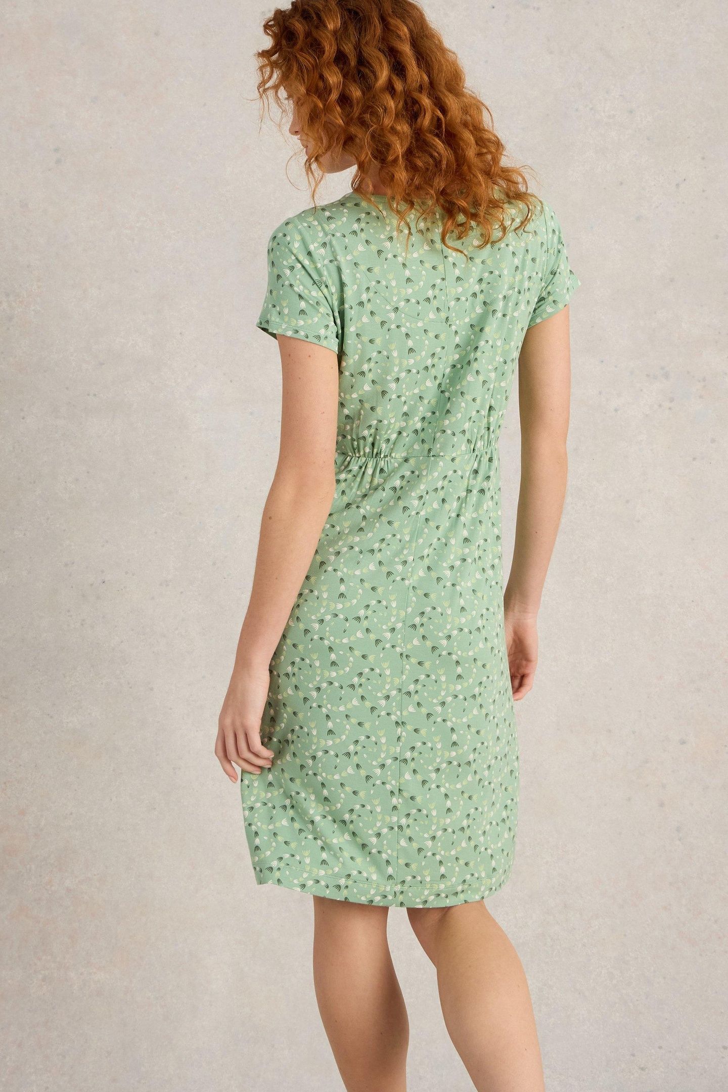 TALLIE JERSEY DRESS MID GREEN 3