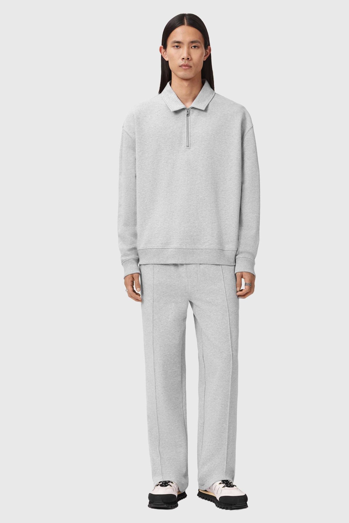 MILO SWEAT POLO LIGHT GREY MARL 3