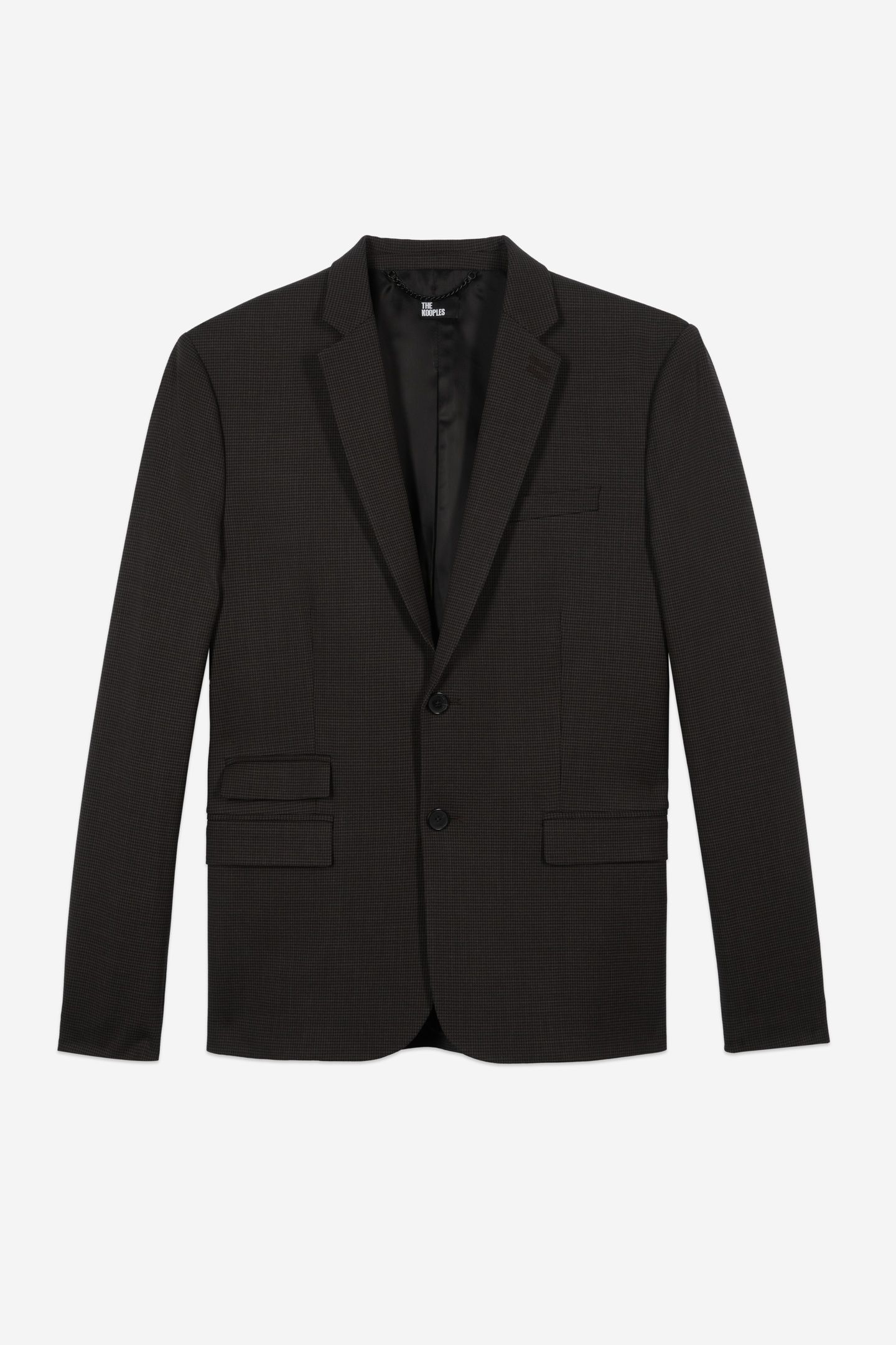 CLASSIC SUIT JACKET WITH HUNDREDFOLD PATTERN BROWN/BLACK 4