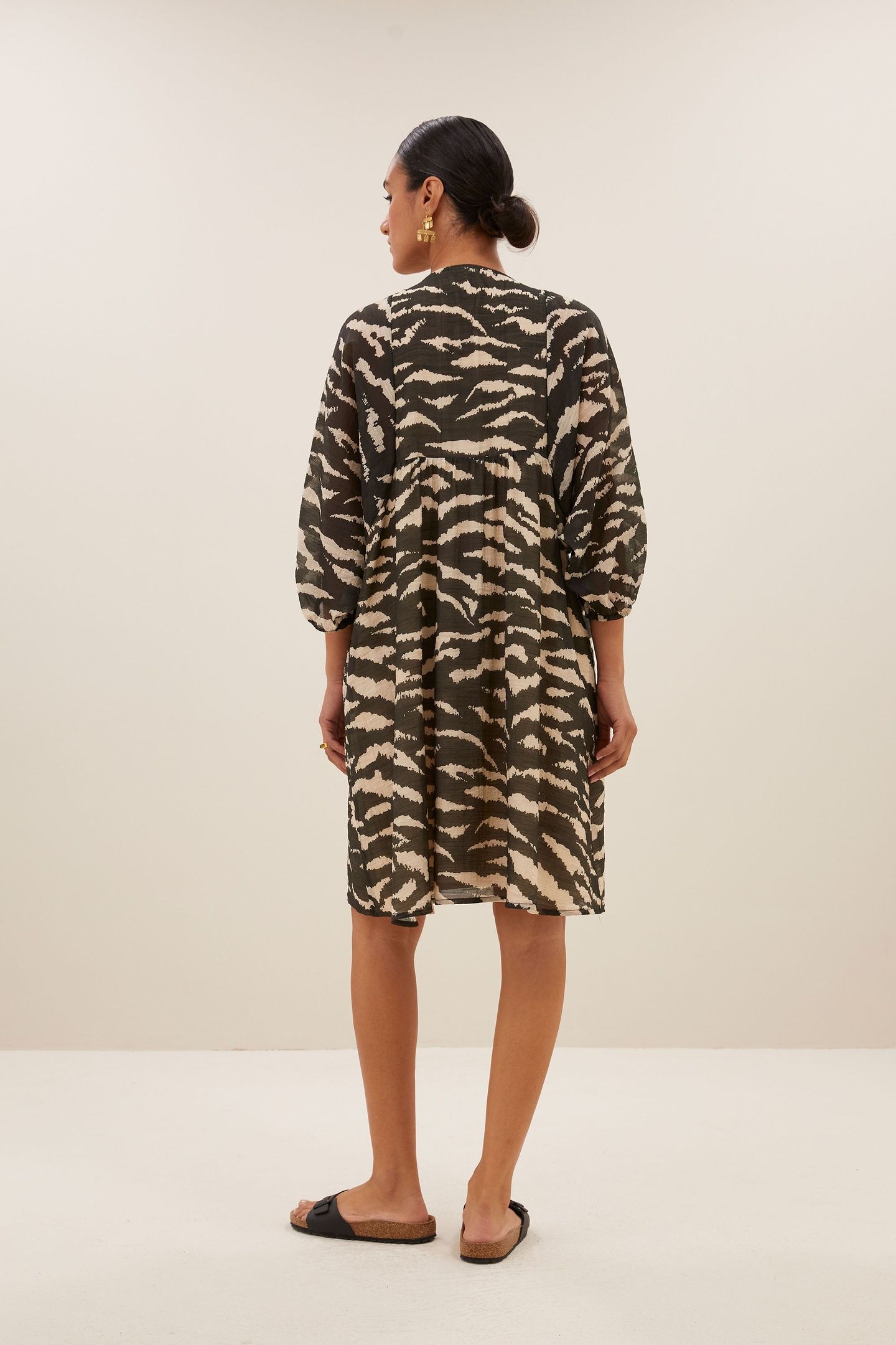 PHILOU ZEBRA DRESS BLACK ZEBRA PRINT 4